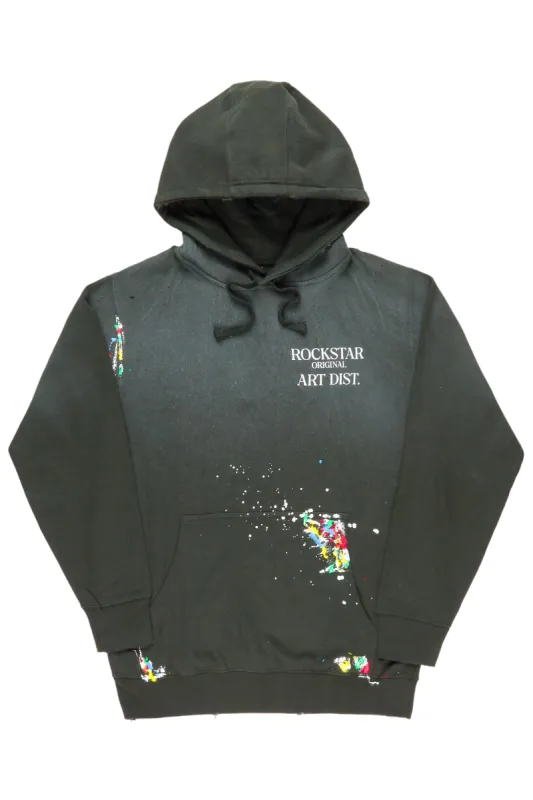 Rockstar Art Dist. Dark Green Graphic Hoodie sold by Rockstar Original