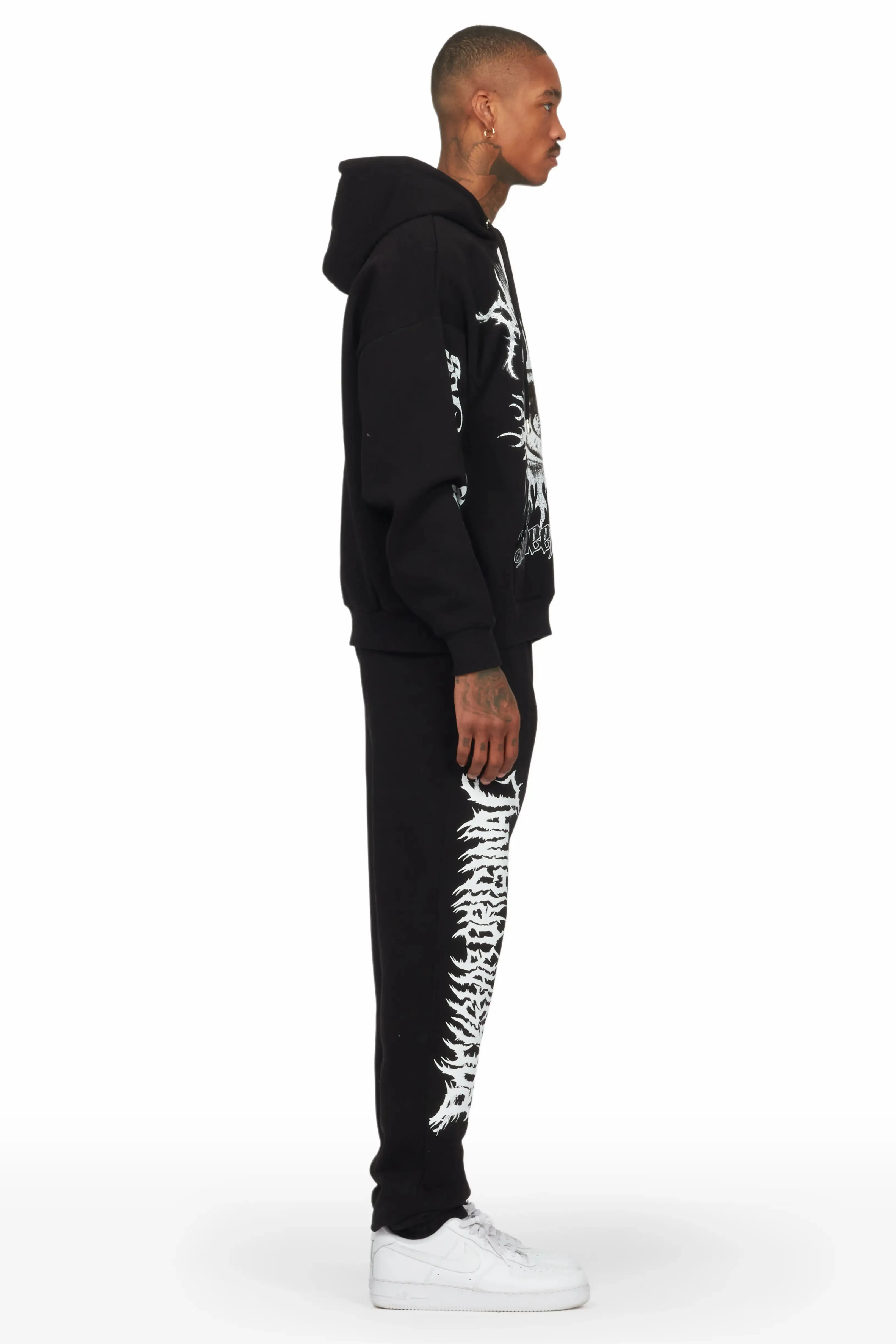 All Seeing Eyes Black Relax Fit Track Set sold by Rockstar Original product image thumbnail 4