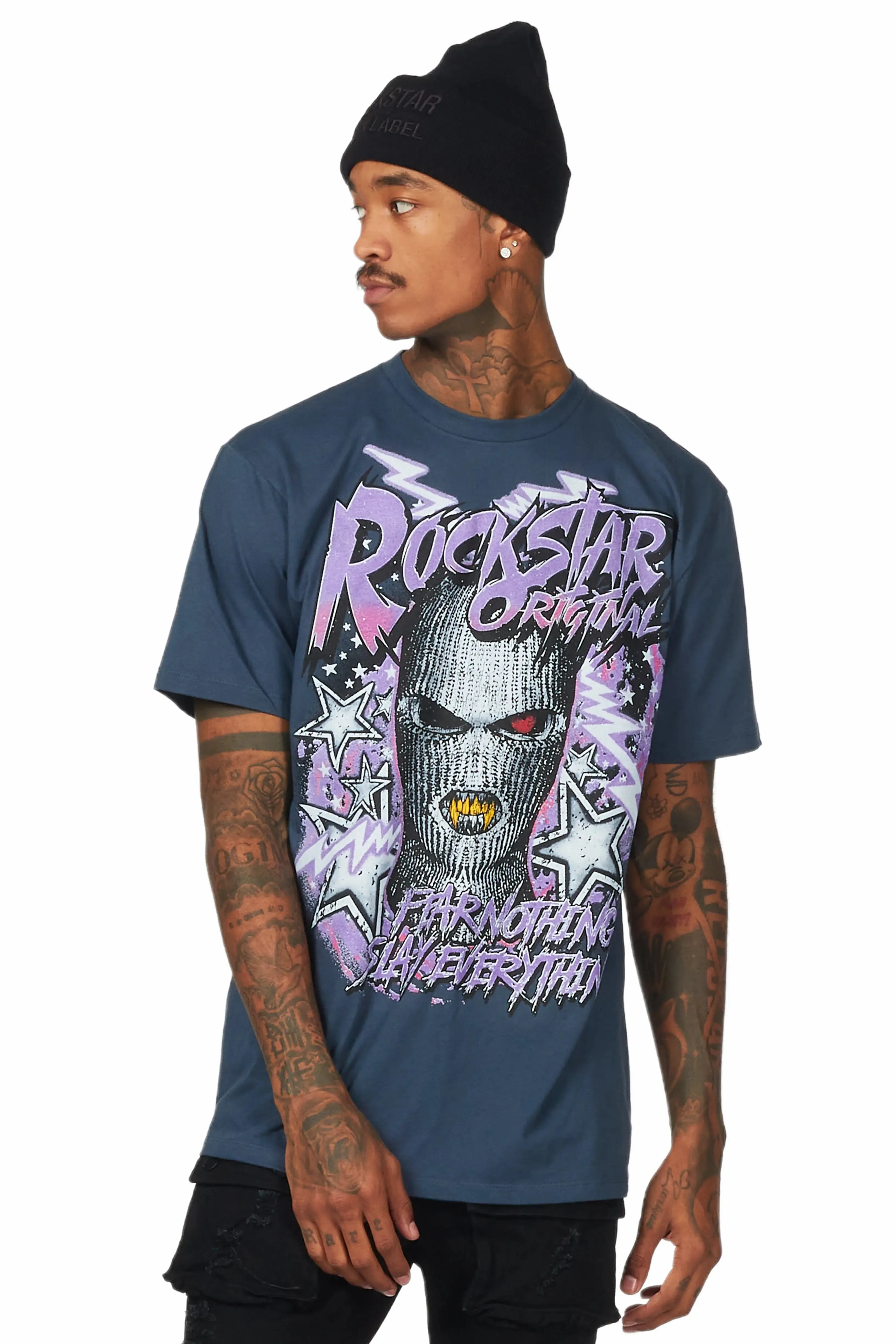 Kantin Steel Blue Graphic T-Shirt sold by Rockstar Original product image thumbnail 3