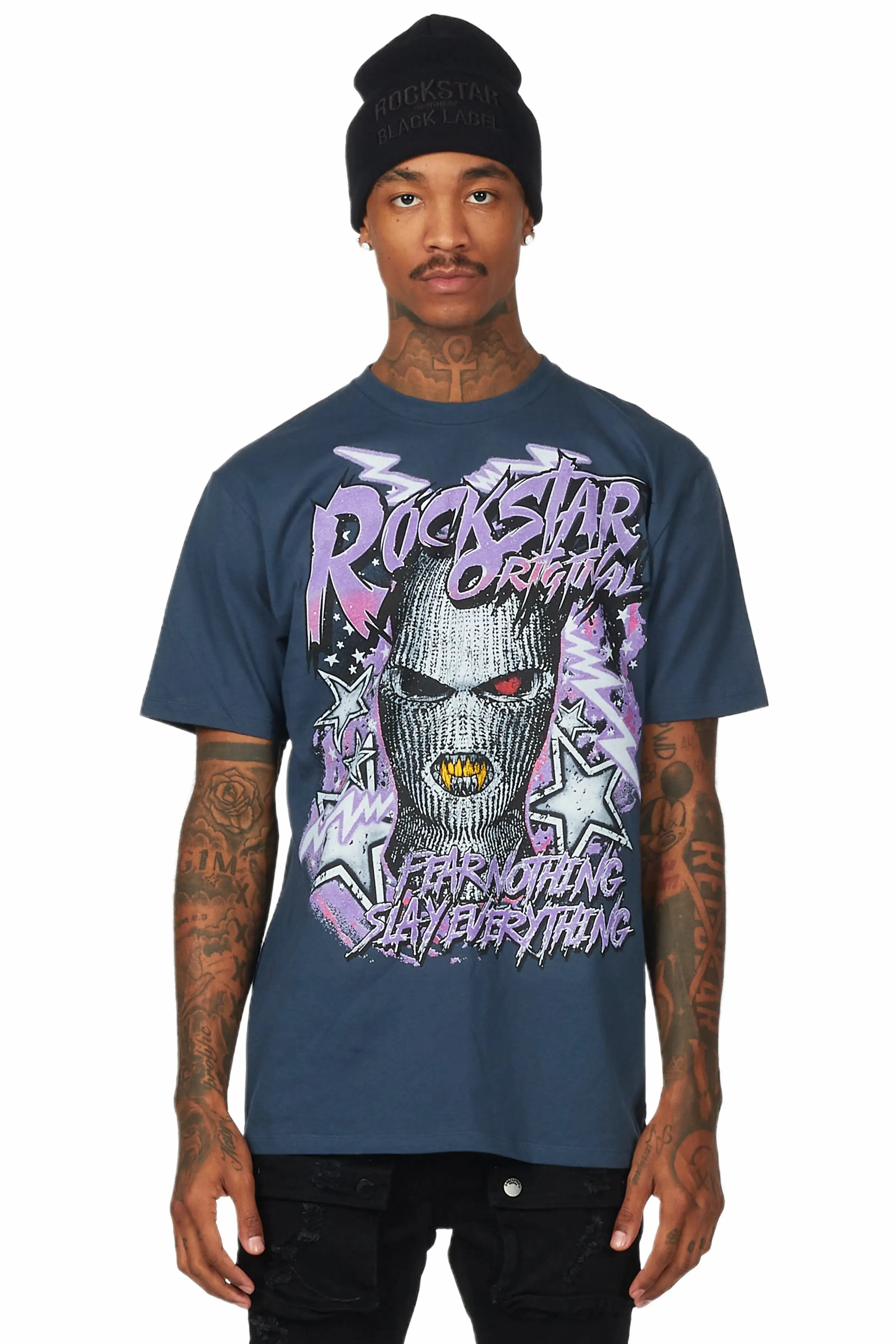 Kantin Steel Blue Graphic T-Shirt sold by Rockstar Original