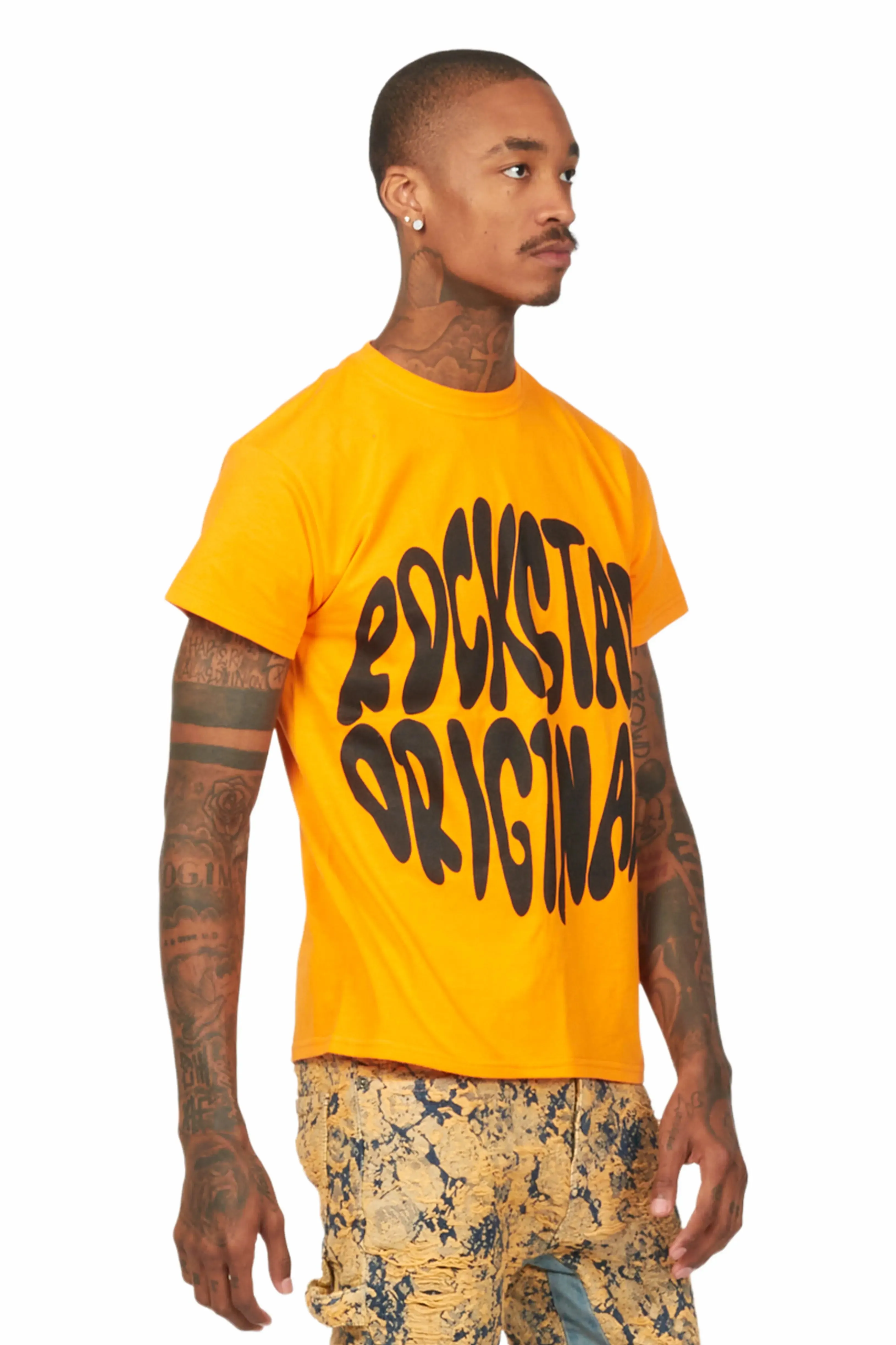 Thierry Orange Graphic T-Shirt sold by Rockstar Original product image thumbnail 4