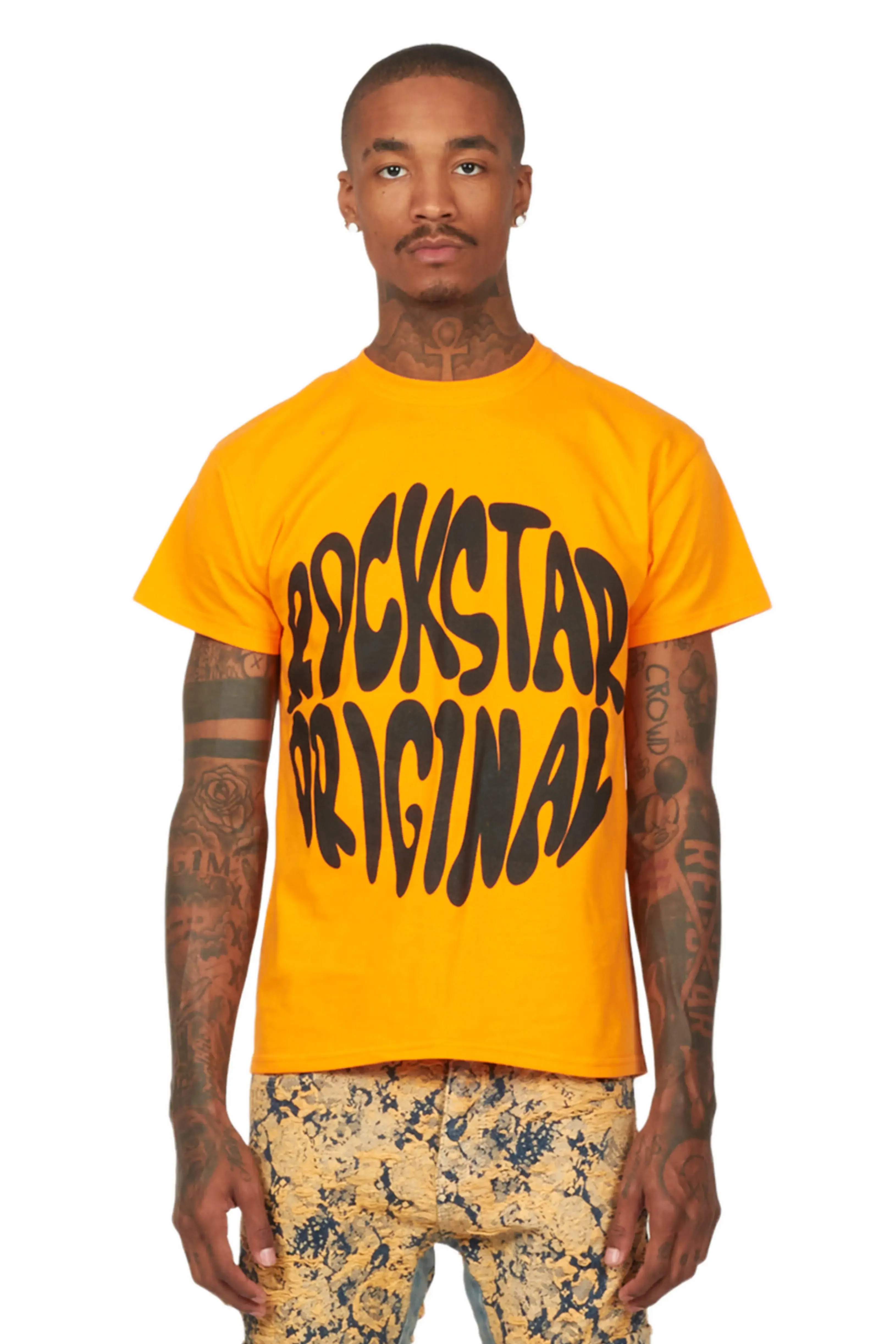 Thierry Orange Graphic T-Shirt sold by Rockstar Original