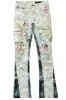 Neal Light Camo Painter Stacked Flare Jean sold by Rockstar Original