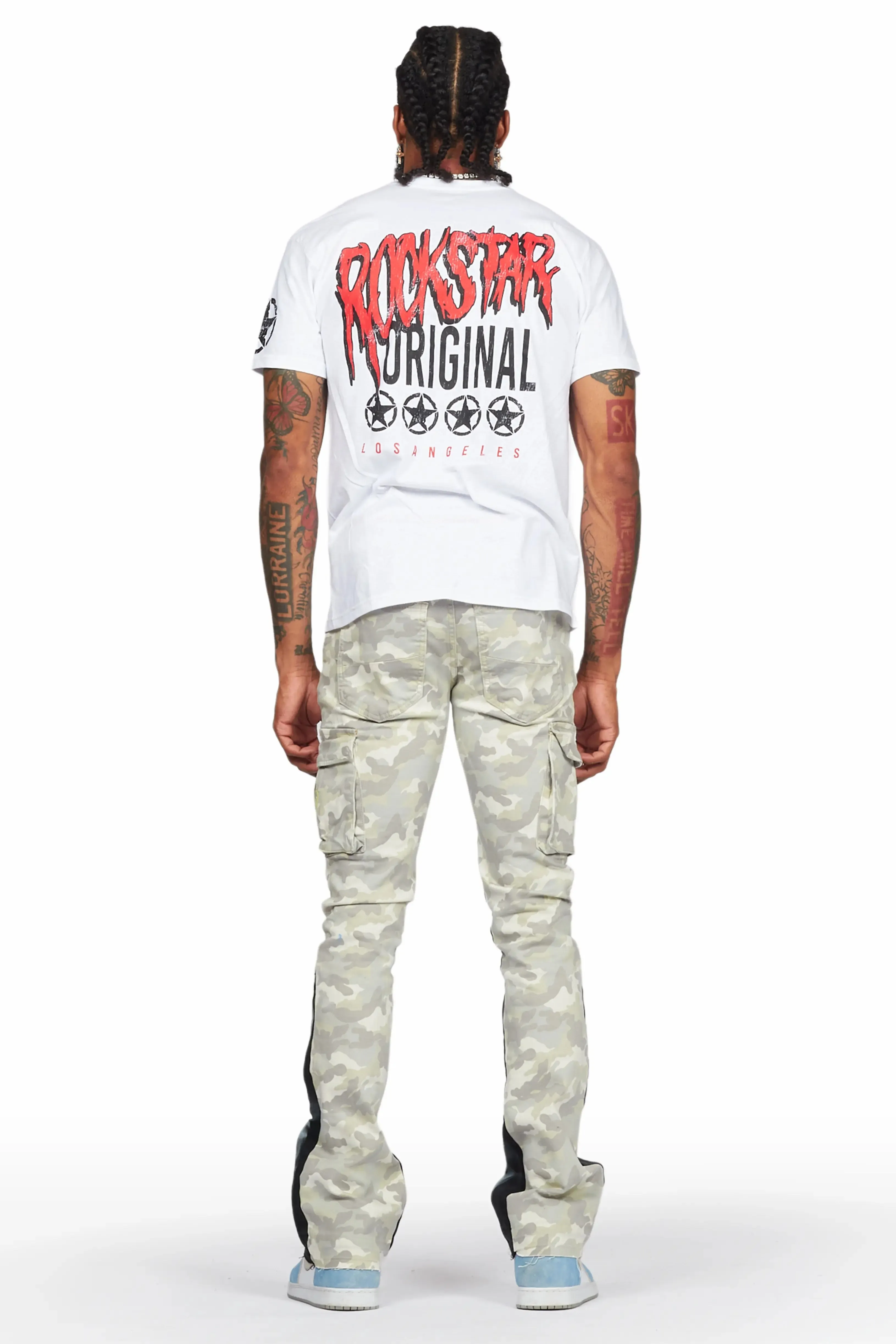 Neal Light Camo Painter Stacked Flare Jean sold by Rockstar Original product image thumbnail 5