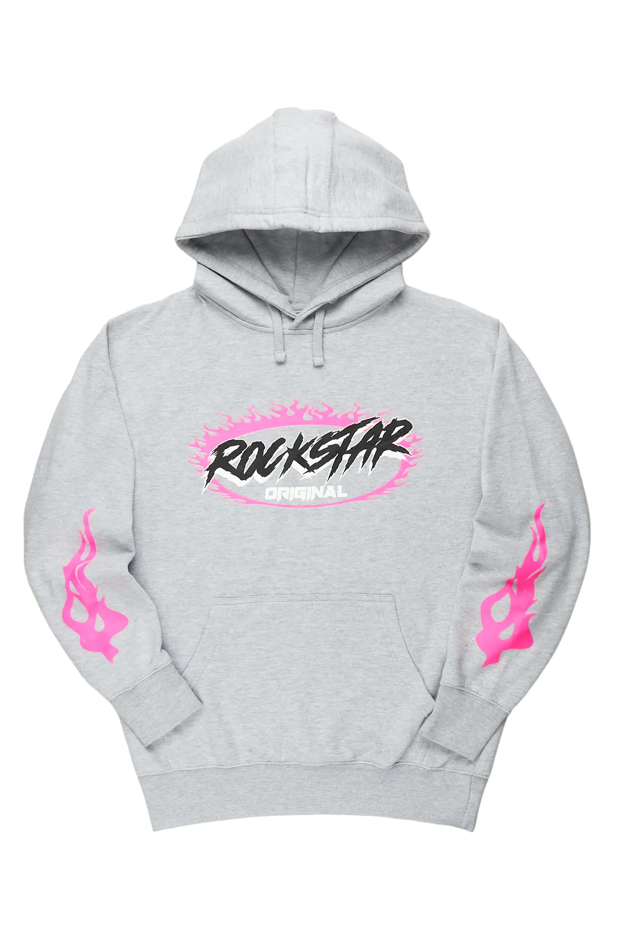 Draven Heather Grey Graphic Hoodie sold by Rockstar Original product image thumbnail 2