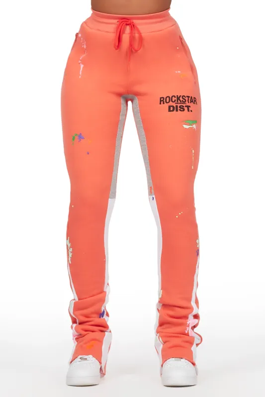 Karenthia Coral Stacked Track Pant sold by Rockstar Original