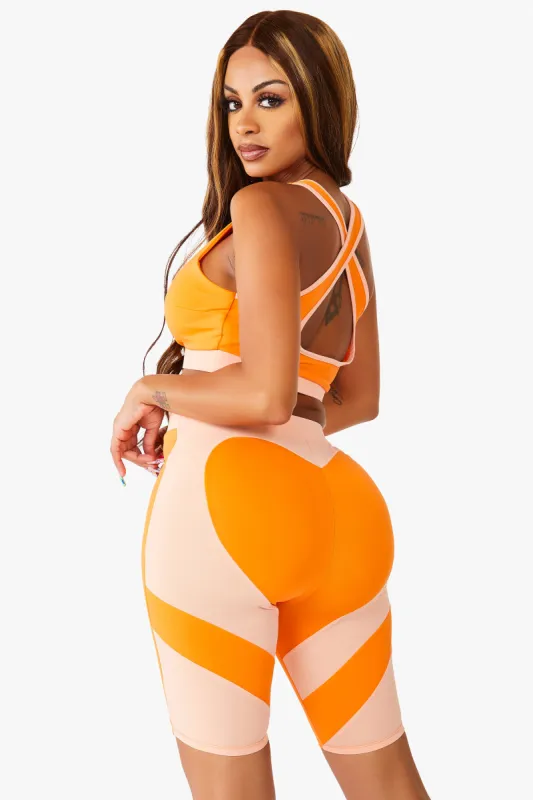 Bianca Active Biker Set - Orange sold by Rockstar Original