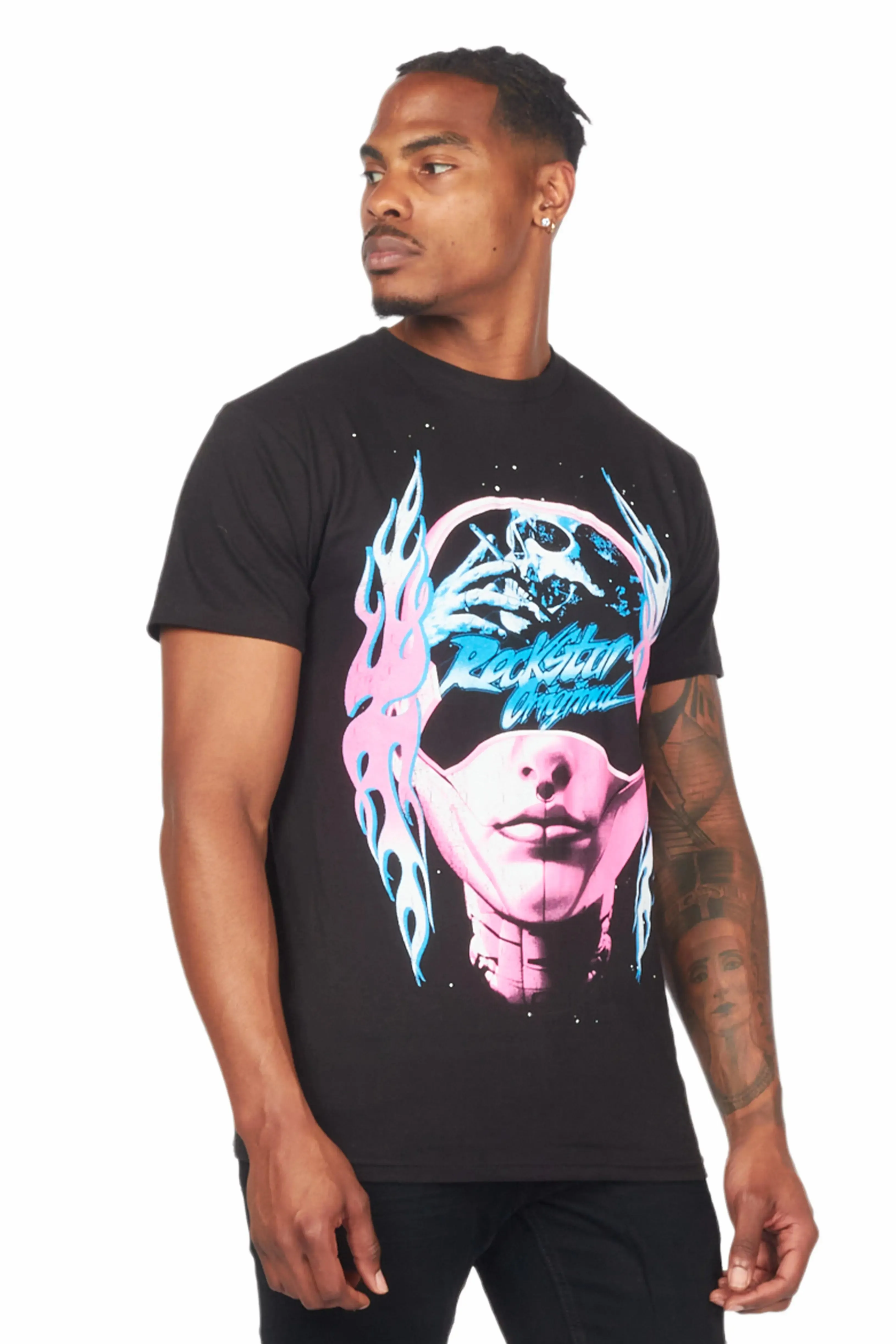 Blocka Black Graphic T-Shirt sold by Rockstar Original product image thumbnail 5