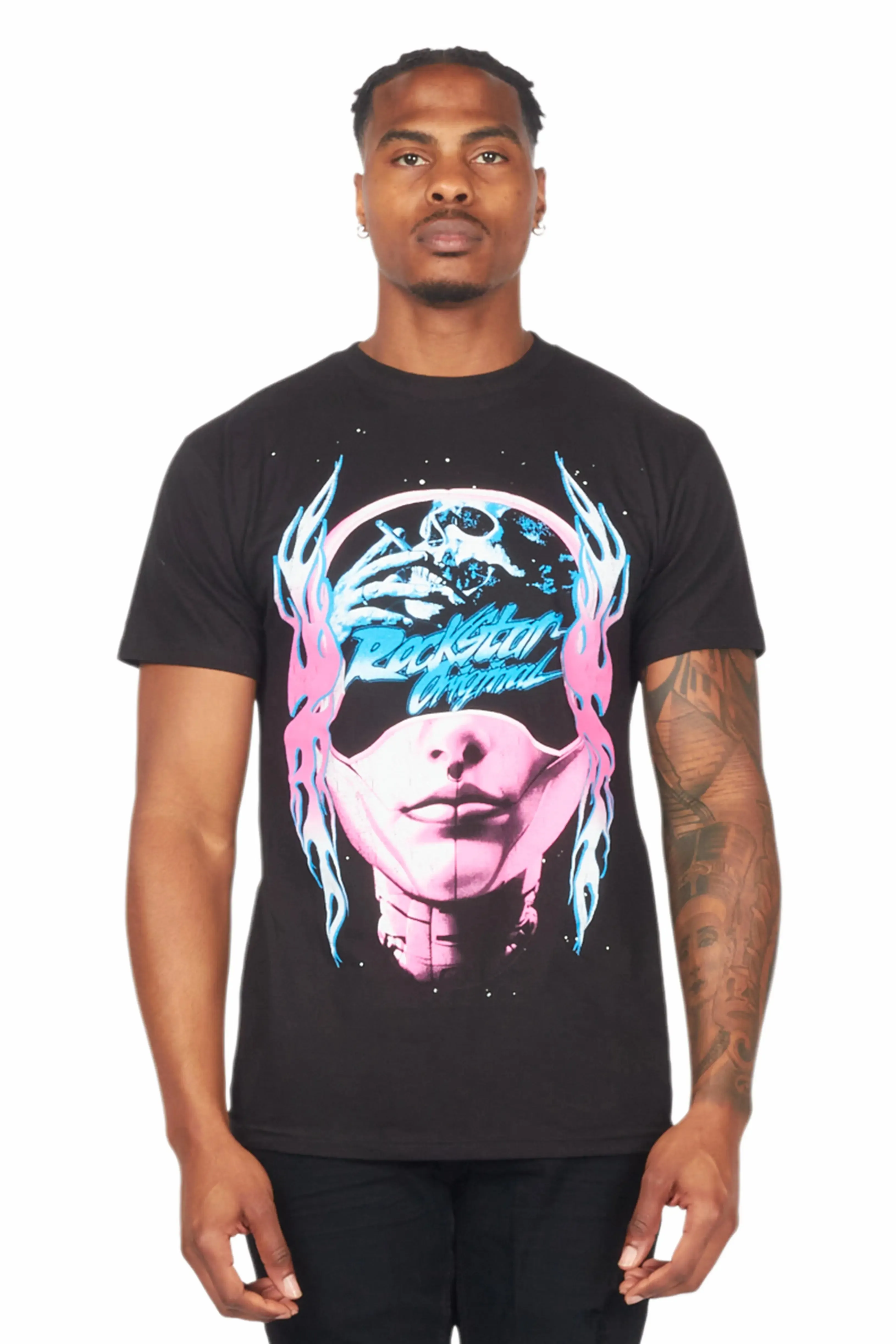 Blocka Black Graphic T-Shirt sold by Rockstar Original product image thumbnail 2