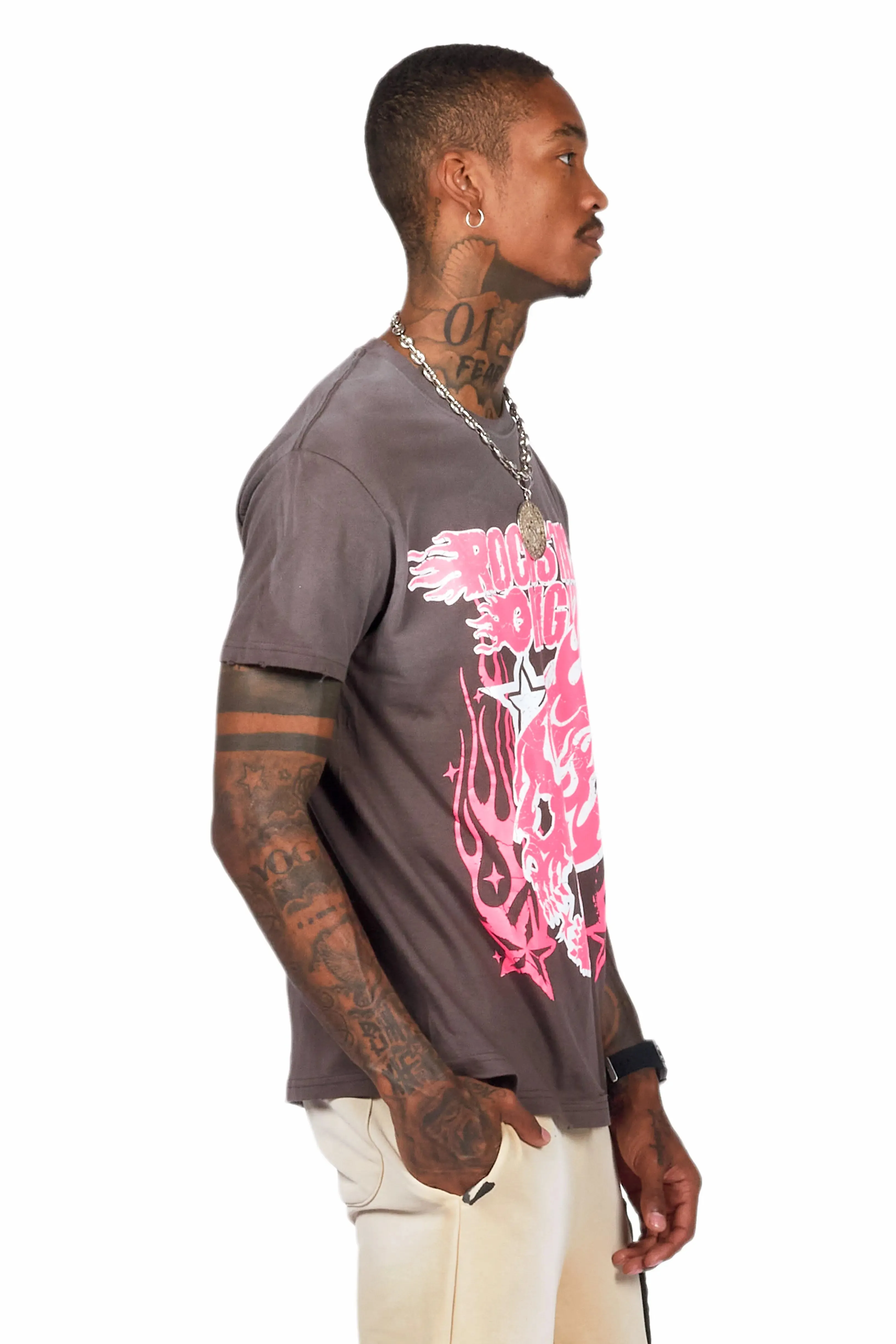 Smitty Charcoal Graphic T-Shirt sold by Rockstar Original product image thumbnail 4