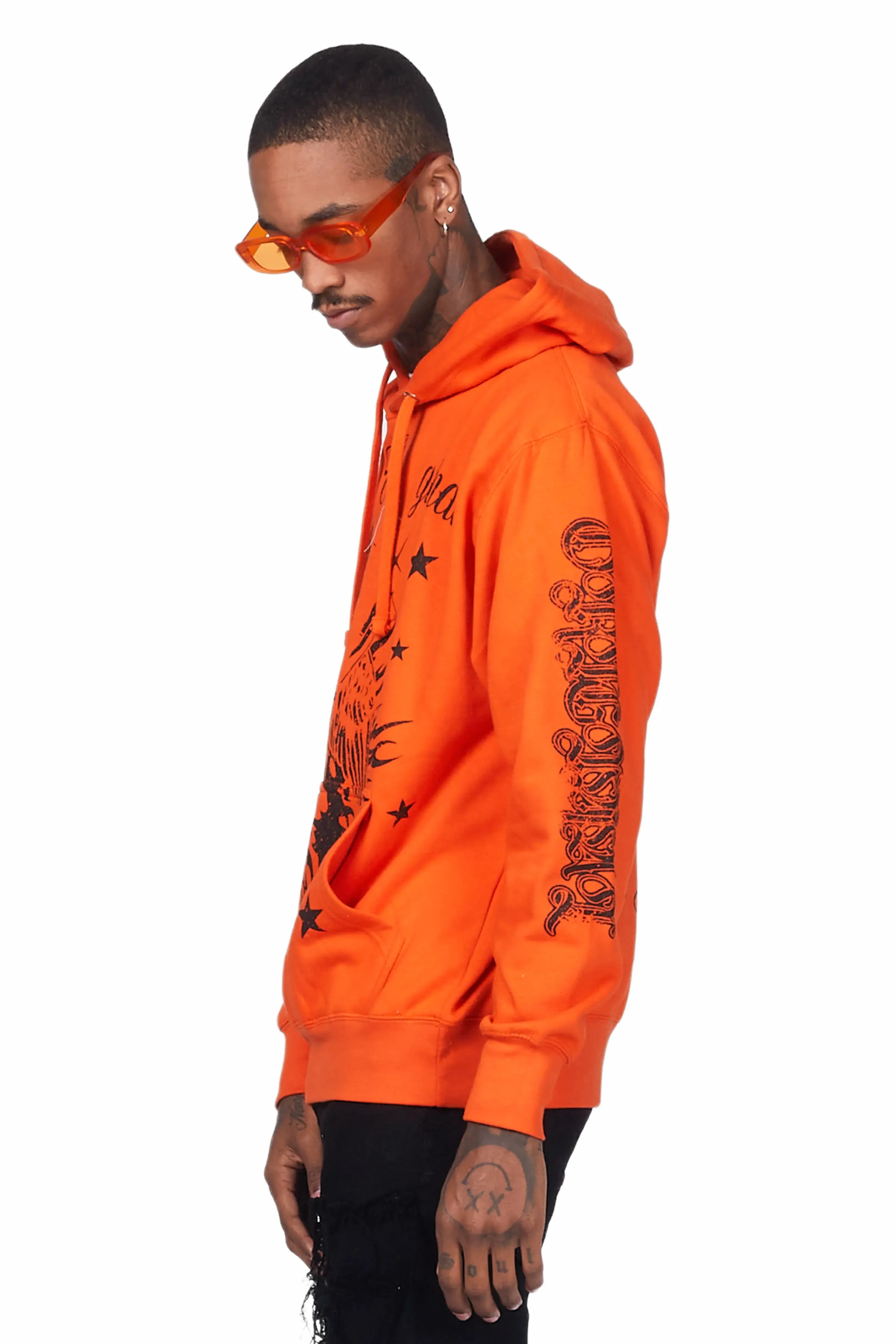Mermaid Orange Graphic Hoodie sold by Rockstar Original product image thumbnail 4