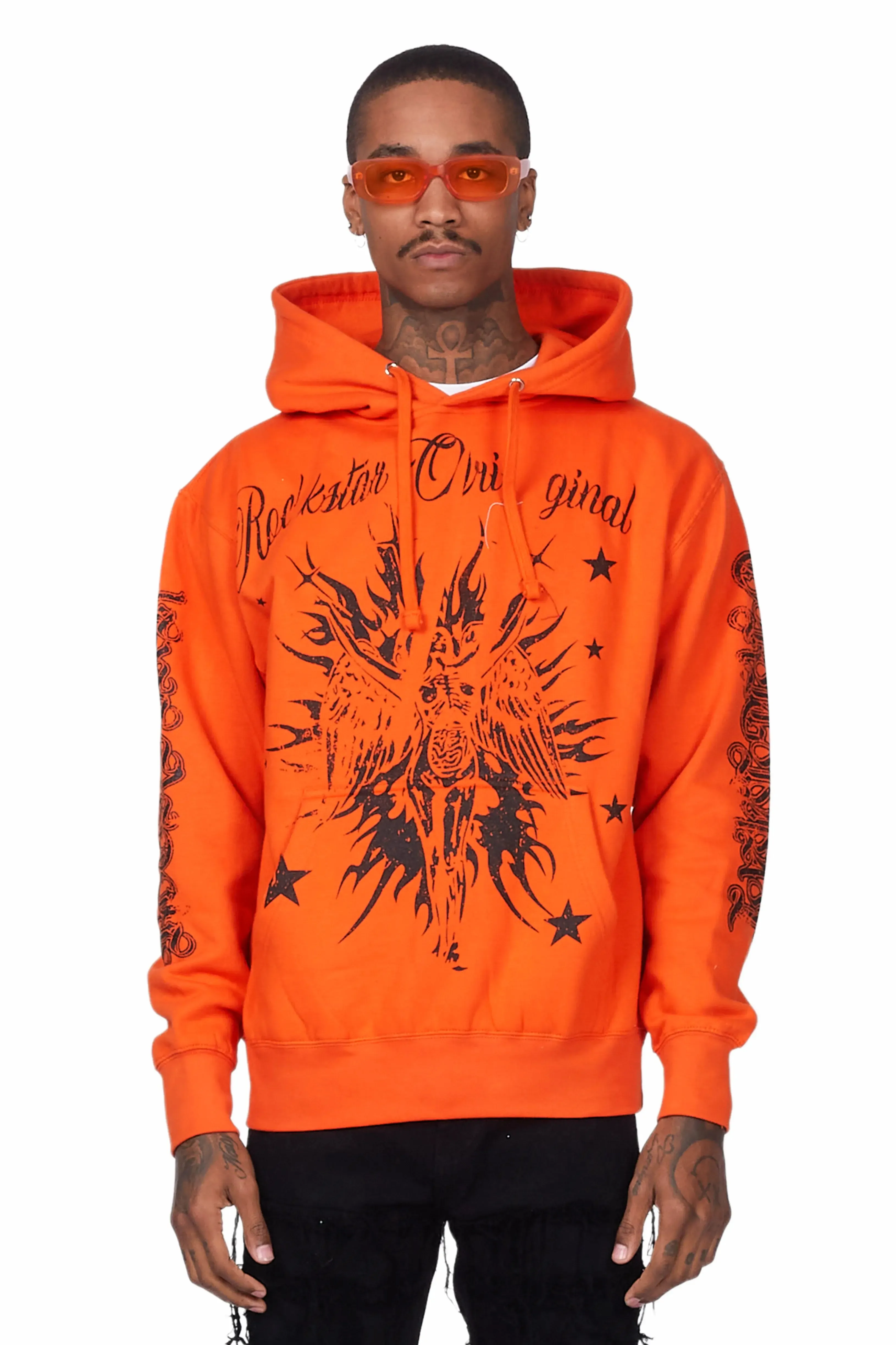 Mermaid Orange Graphic Hoodie sold by Rockstar Original