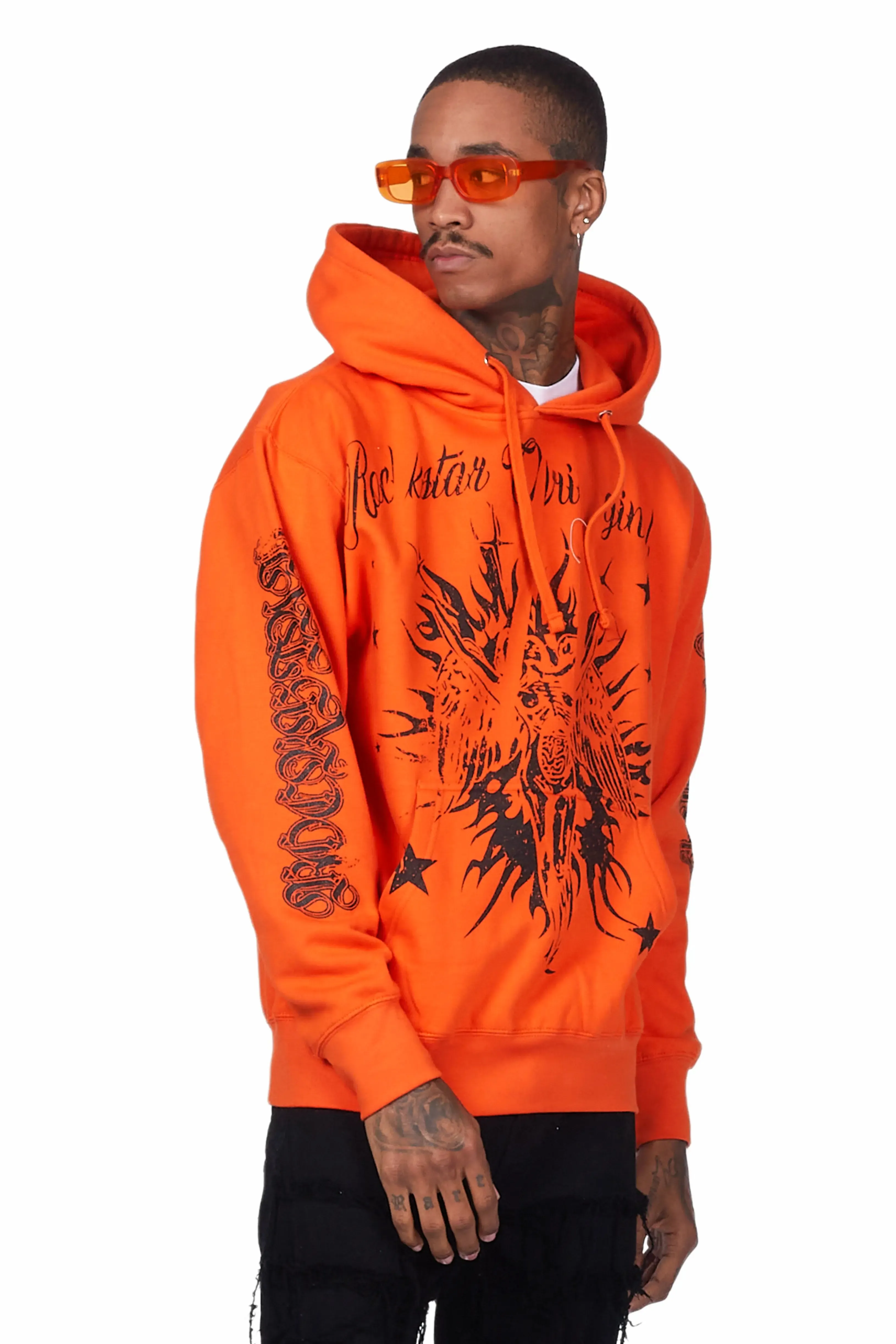 Mermaid Orange Graphic Hoodie sold by Rockstar Original product image thumbnail 3