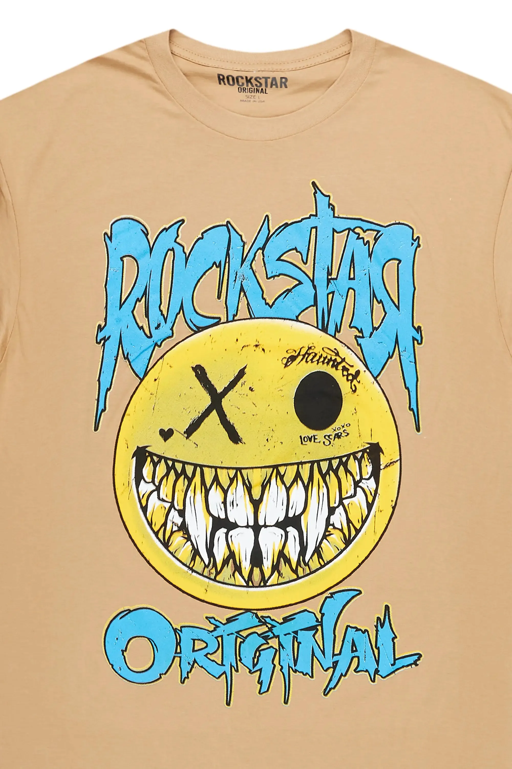 Fraust Beige Graphic T-Shirt sold by Rockstar Original product image thumbnail 2