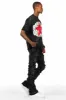 Arturo Dark Grey Stacked Flare Jean sold by Rockstar Original