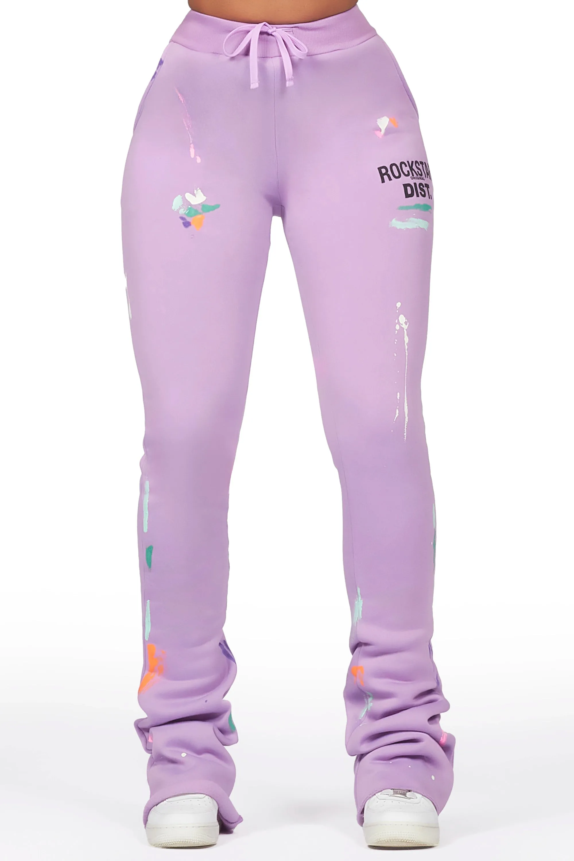 Shanae Lavender Super Stacked Track Pant sold by Rockstar Original