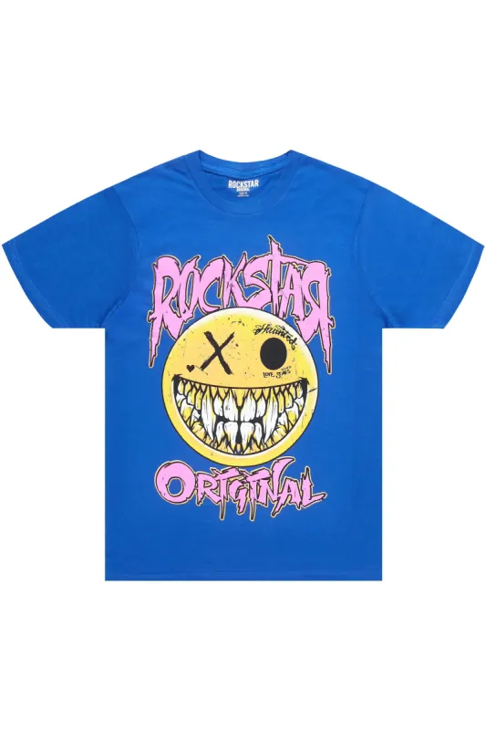 Ynesha Royal Blue Oversized T-Shirt sold by Rockstar Original