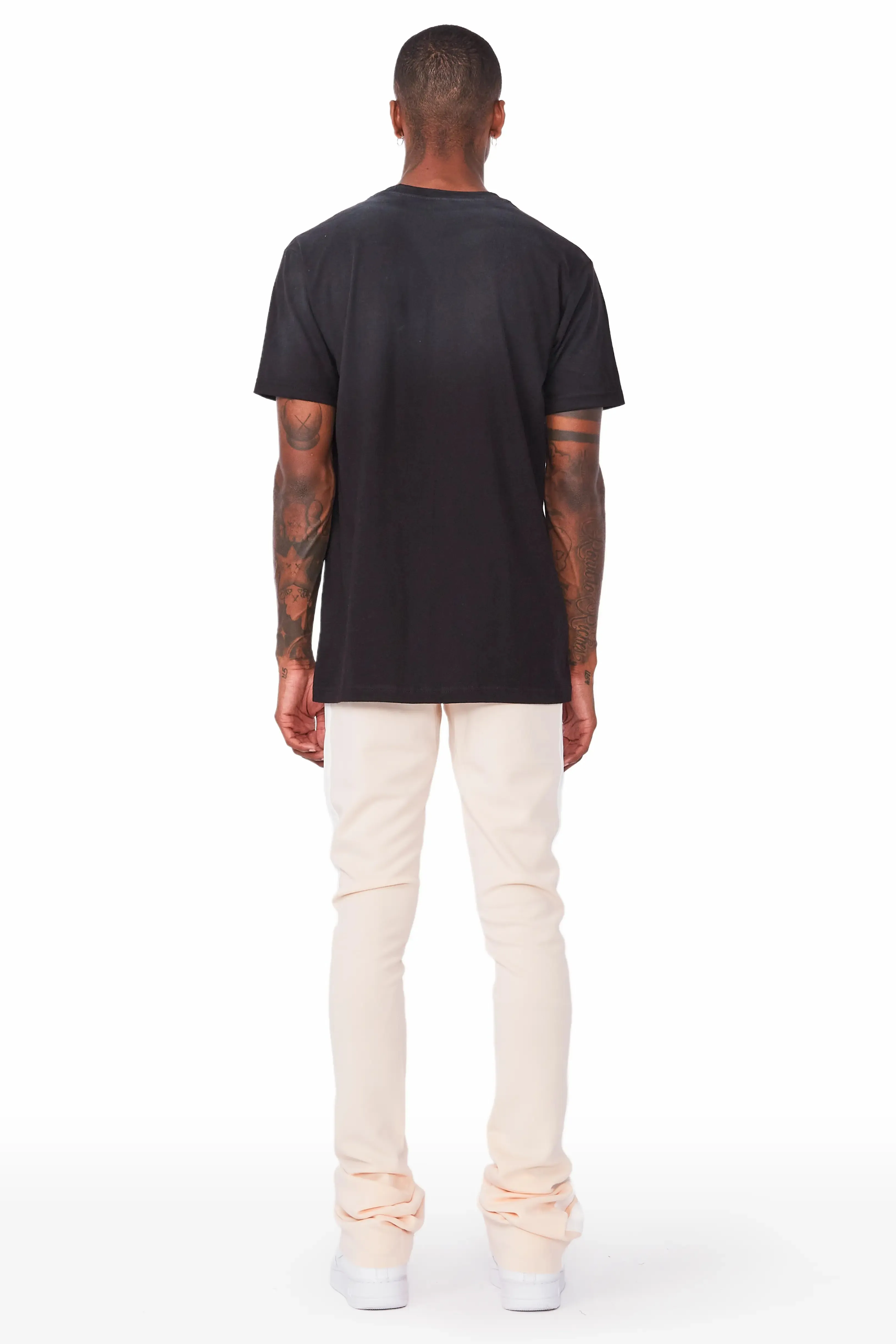 Landry Beige Super Stacked Track Pant sold by Rockstar Original product image thumbnail 4