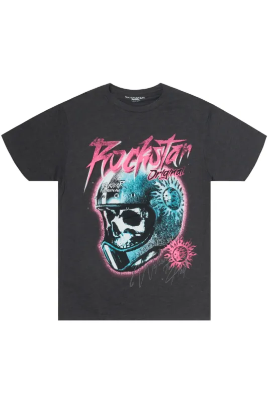 Quincey Charcoal Oversized T-Shirt sold by Rockstar Original