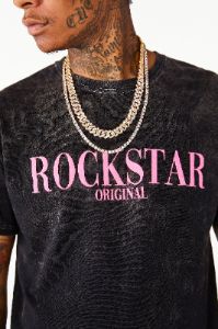Octavio Printed T-Shirt- Grey sold by Rockstar Original