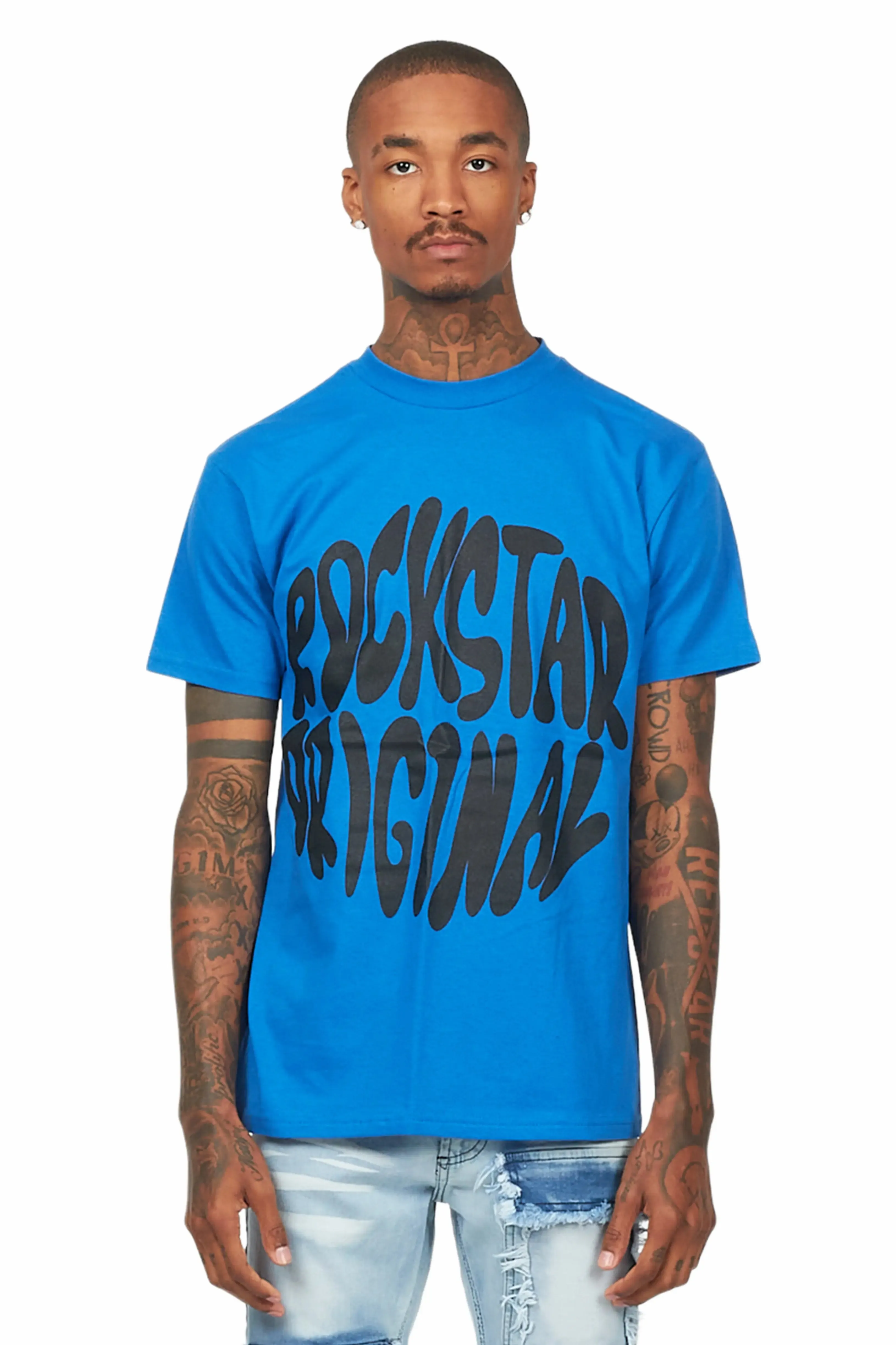 Thierry Royal Blue Graphic T-Shirt sold by Rockstar Original