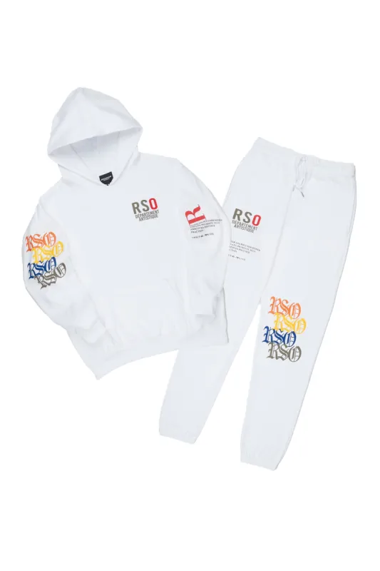 Payshins White Hoodie Trackset sold by Rockstar Original