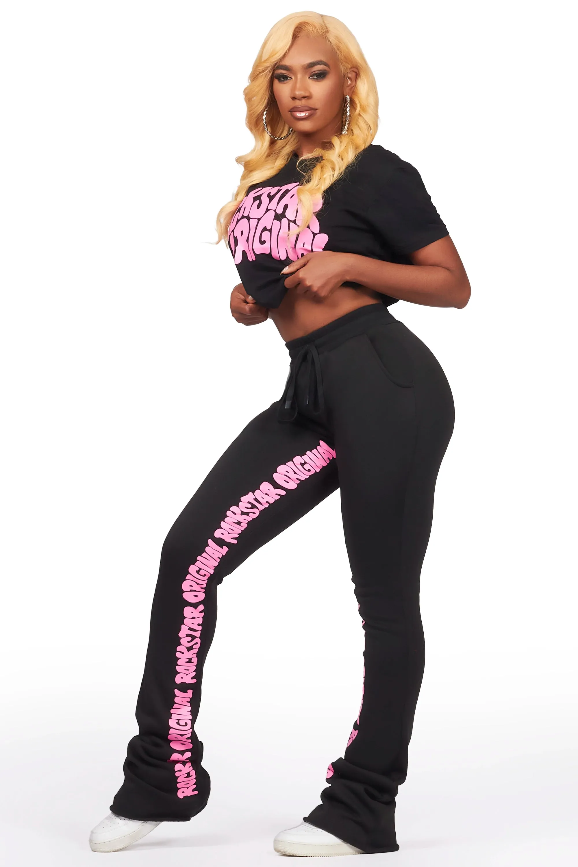 Monique Black T-Shirt Trackset sold by Rockstar Original product image thumbnail 2