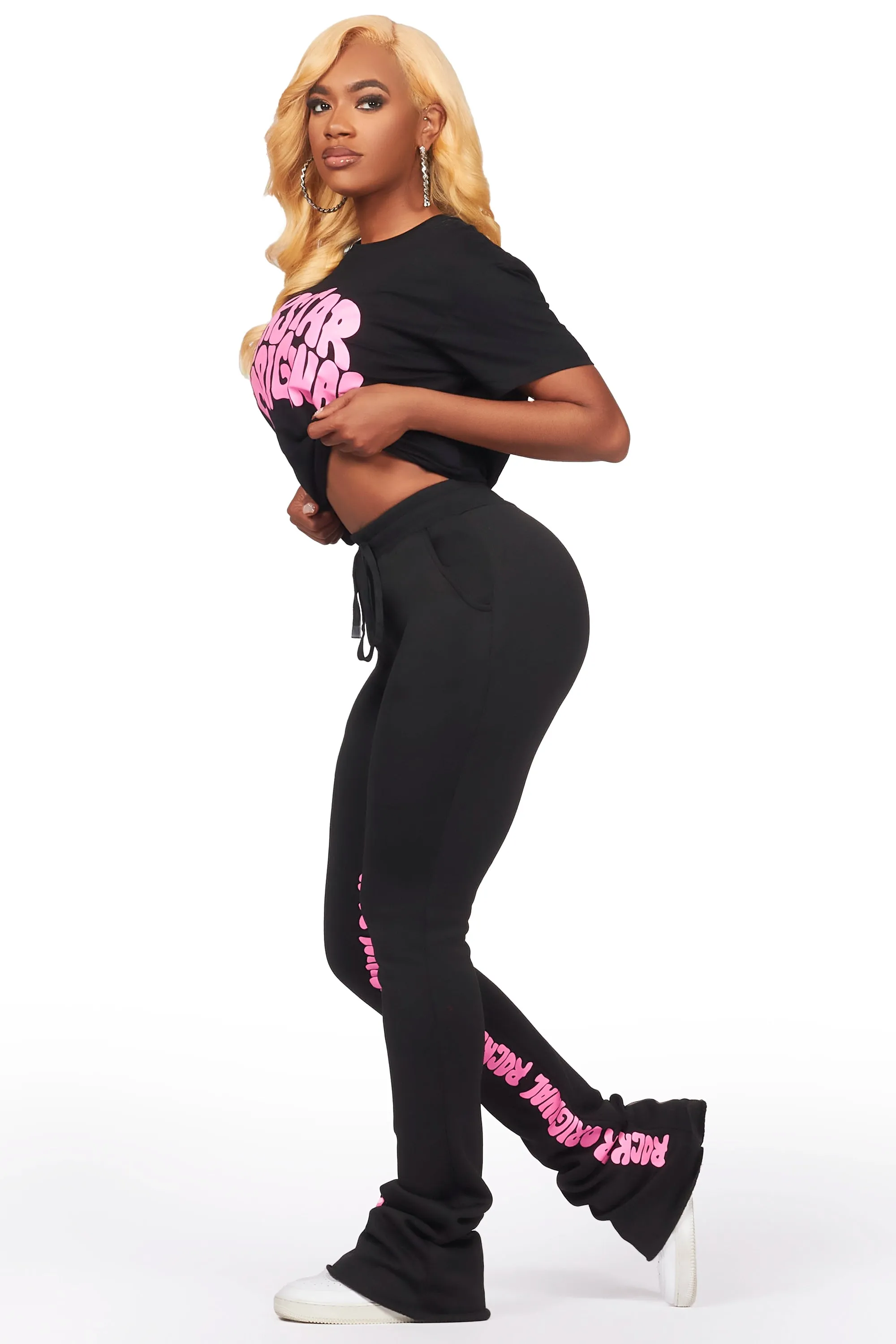 Monique Black T-Shirt Trackset sold by Rockstar Original product image thumbnail 3