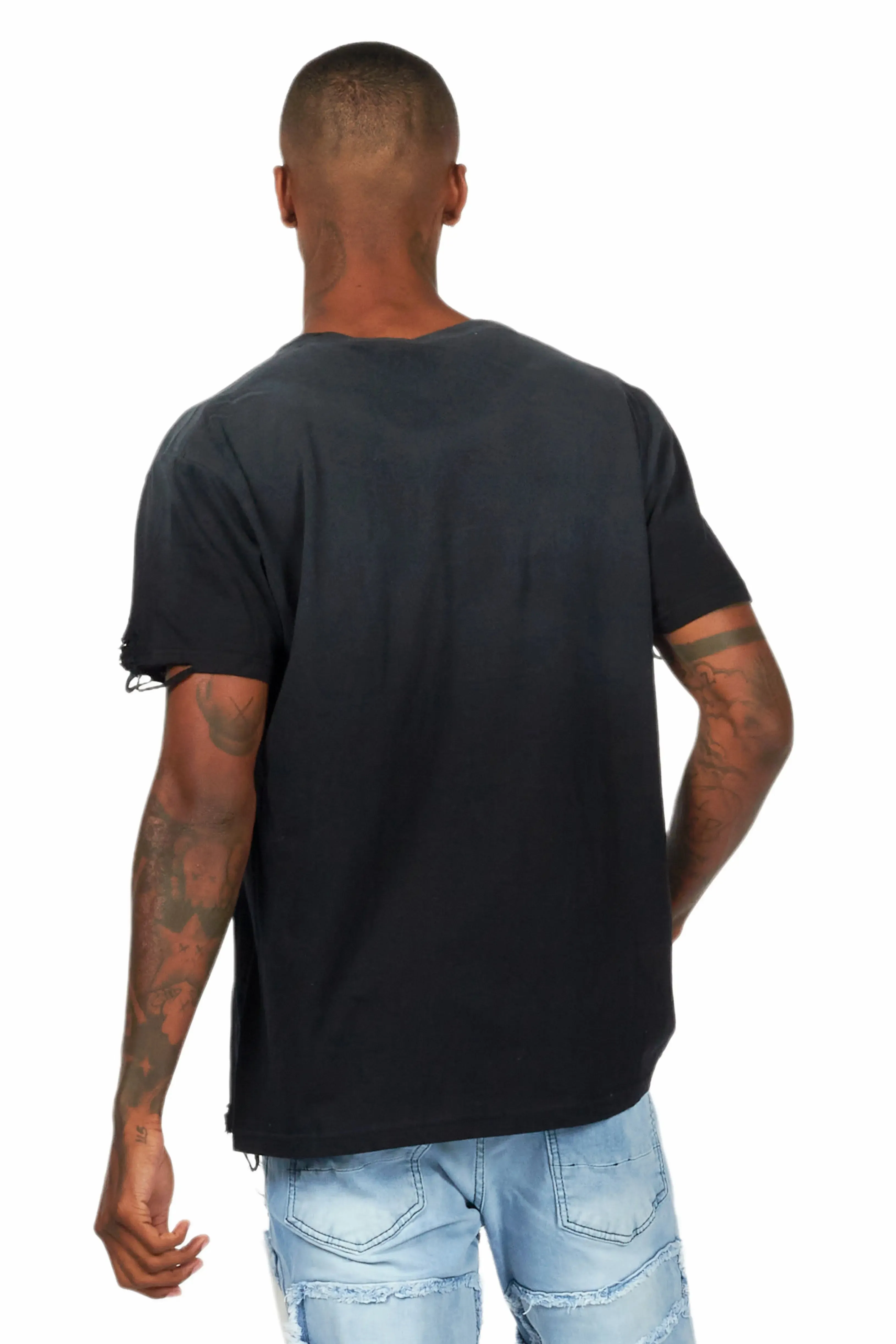 Lemar Black Oversized Graphic T-Shirt sold by Rockstar Original product image thumbnail 4