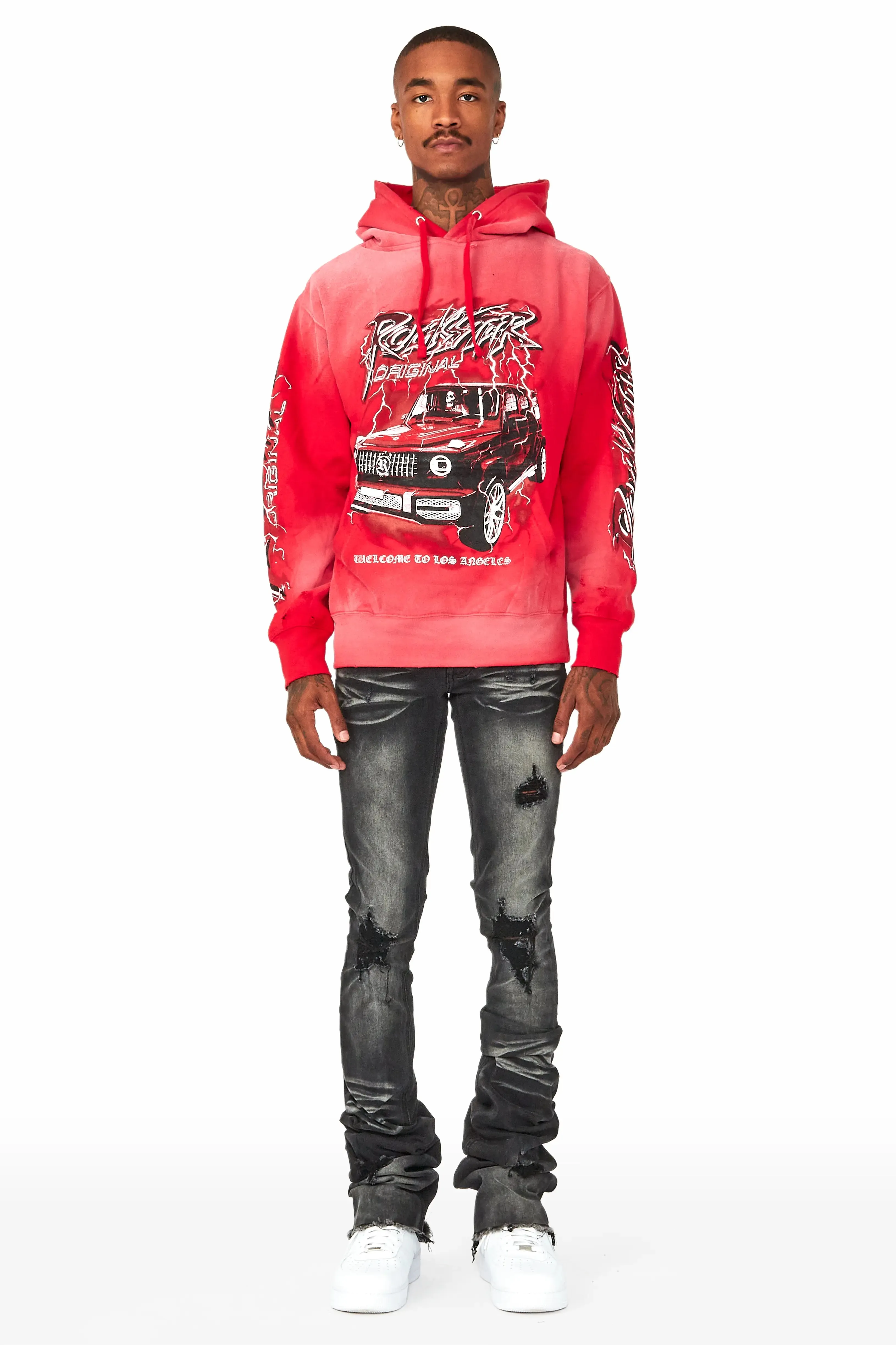 Hai Red Graphic Hoodie sold by Rockstar Original product image thumbnail 3