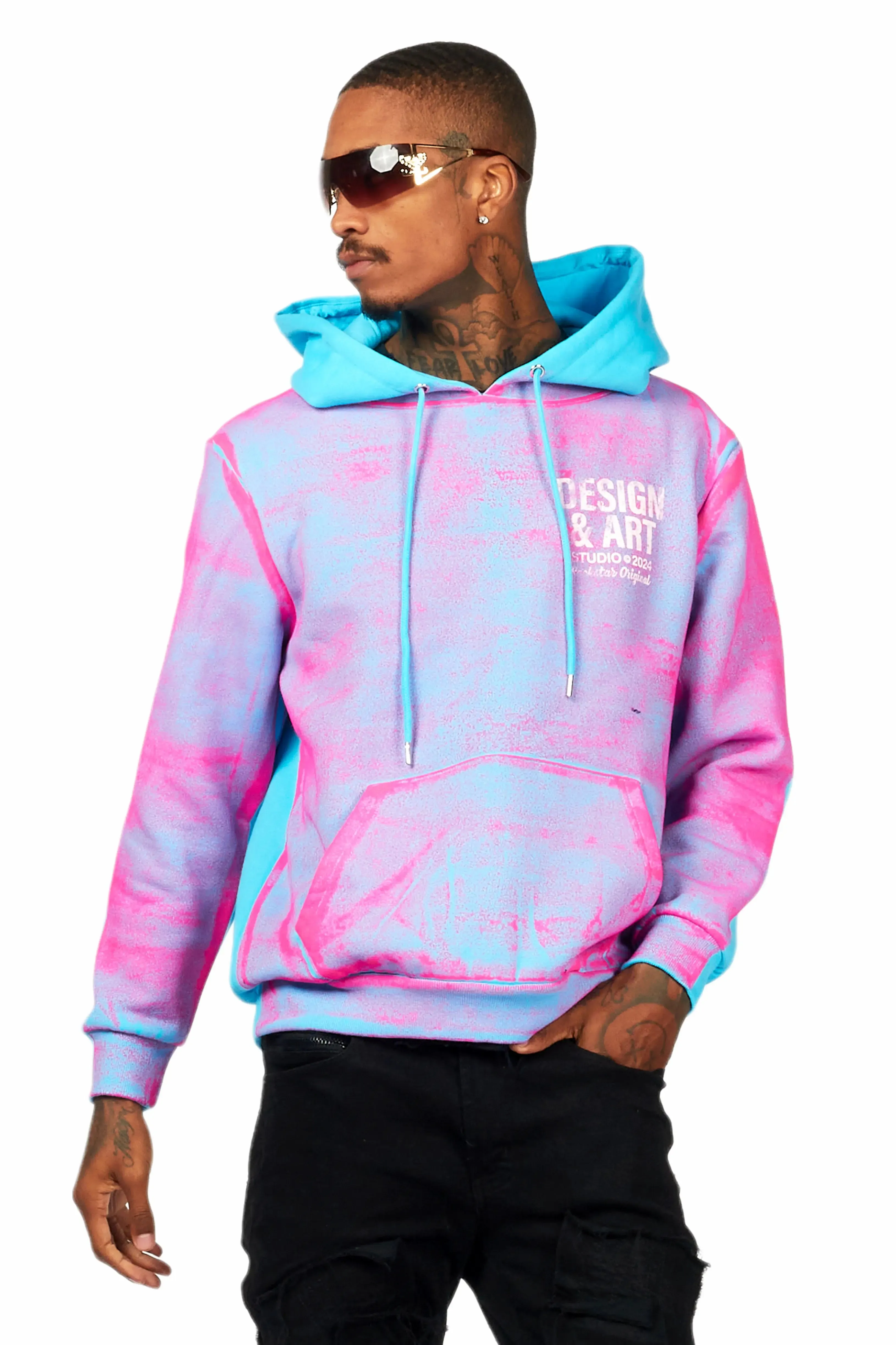 Cano Blue/Pink Graphic Hoodie sold by Rockstar Original product image thumbnail 2
