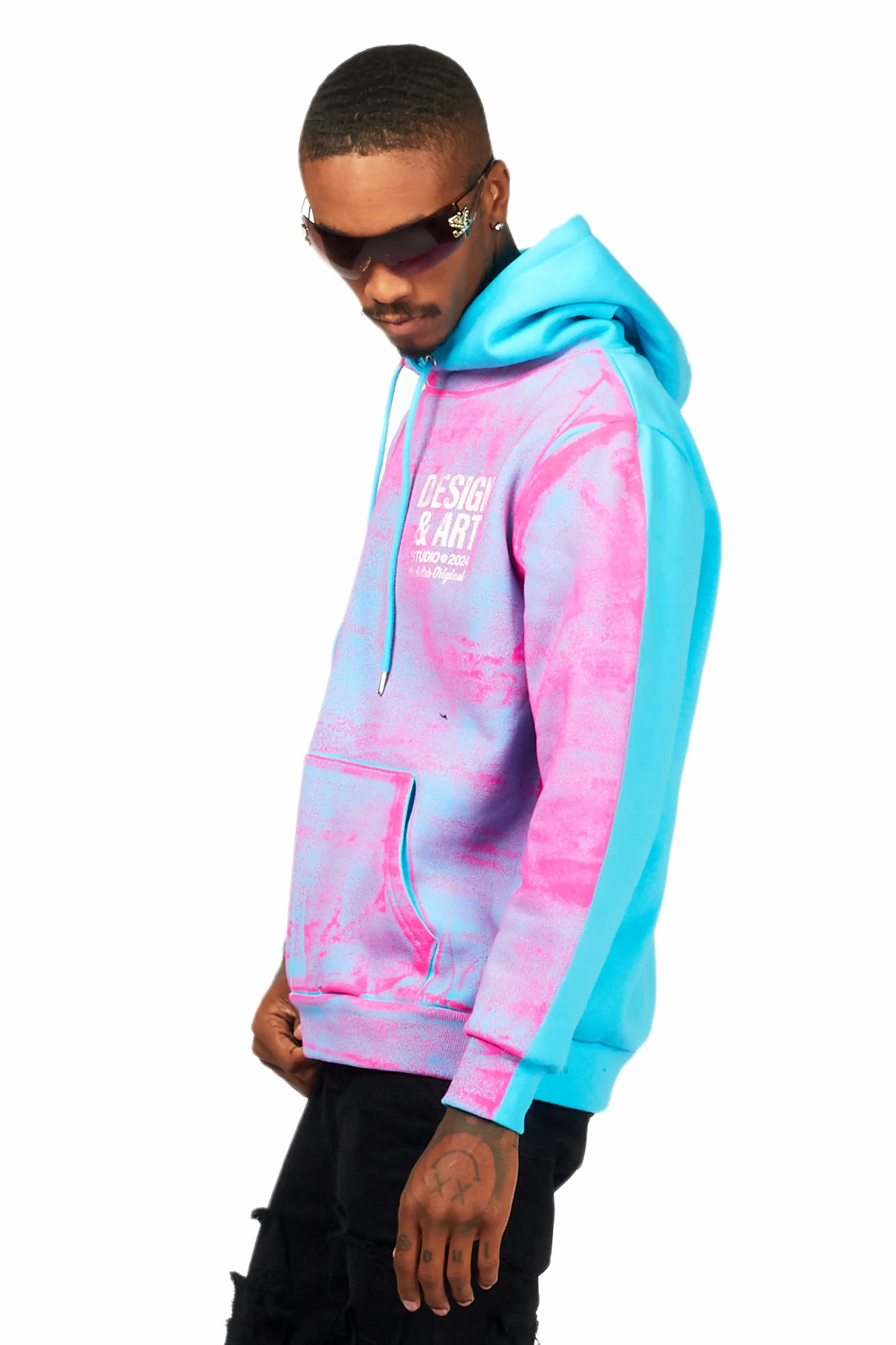 Cano Blue/Pink Graphic Hoodie sold by Rockstar Original product image thumbnail 4