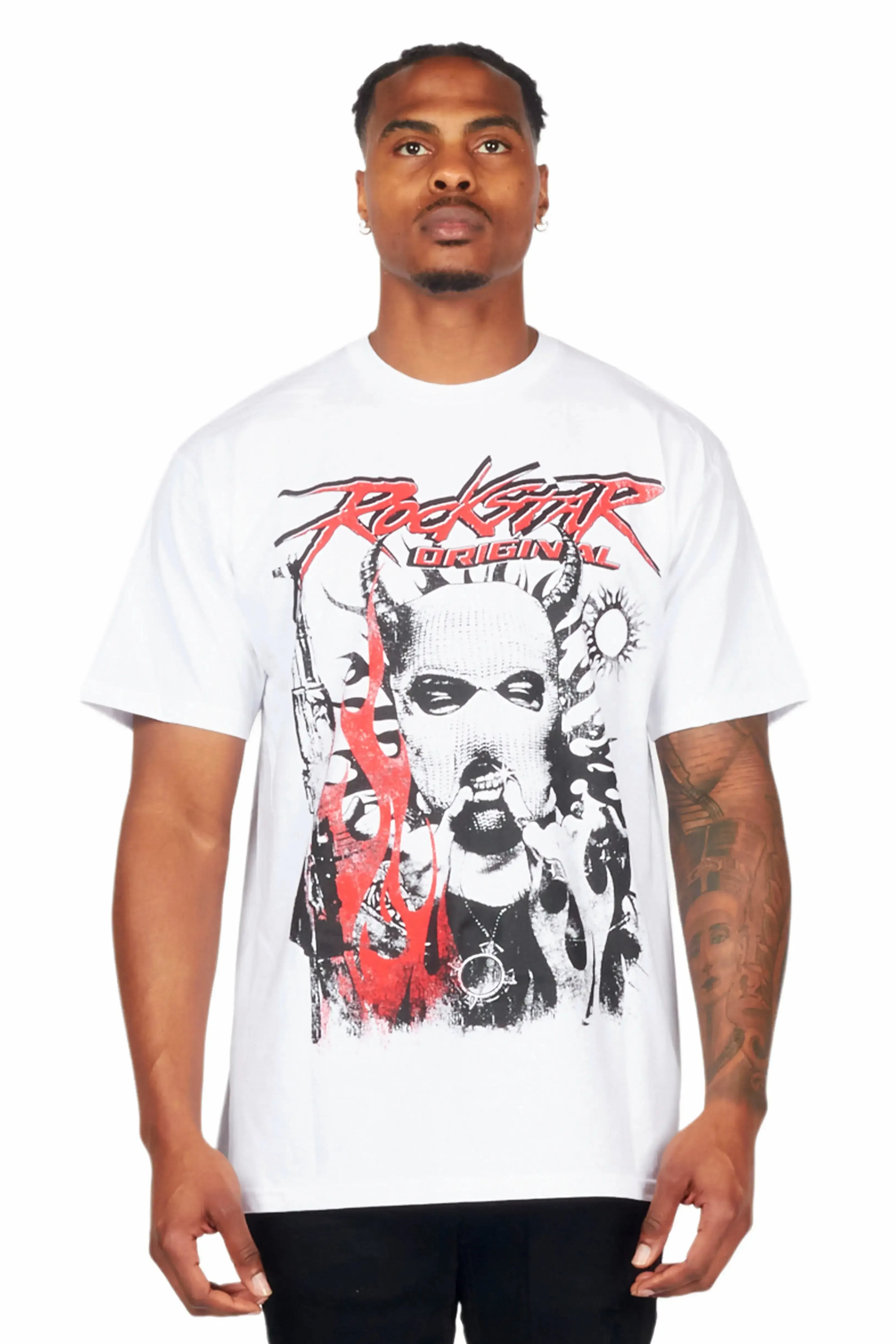 Mercy White Graphic T-Shirt sold by Rockstar Original