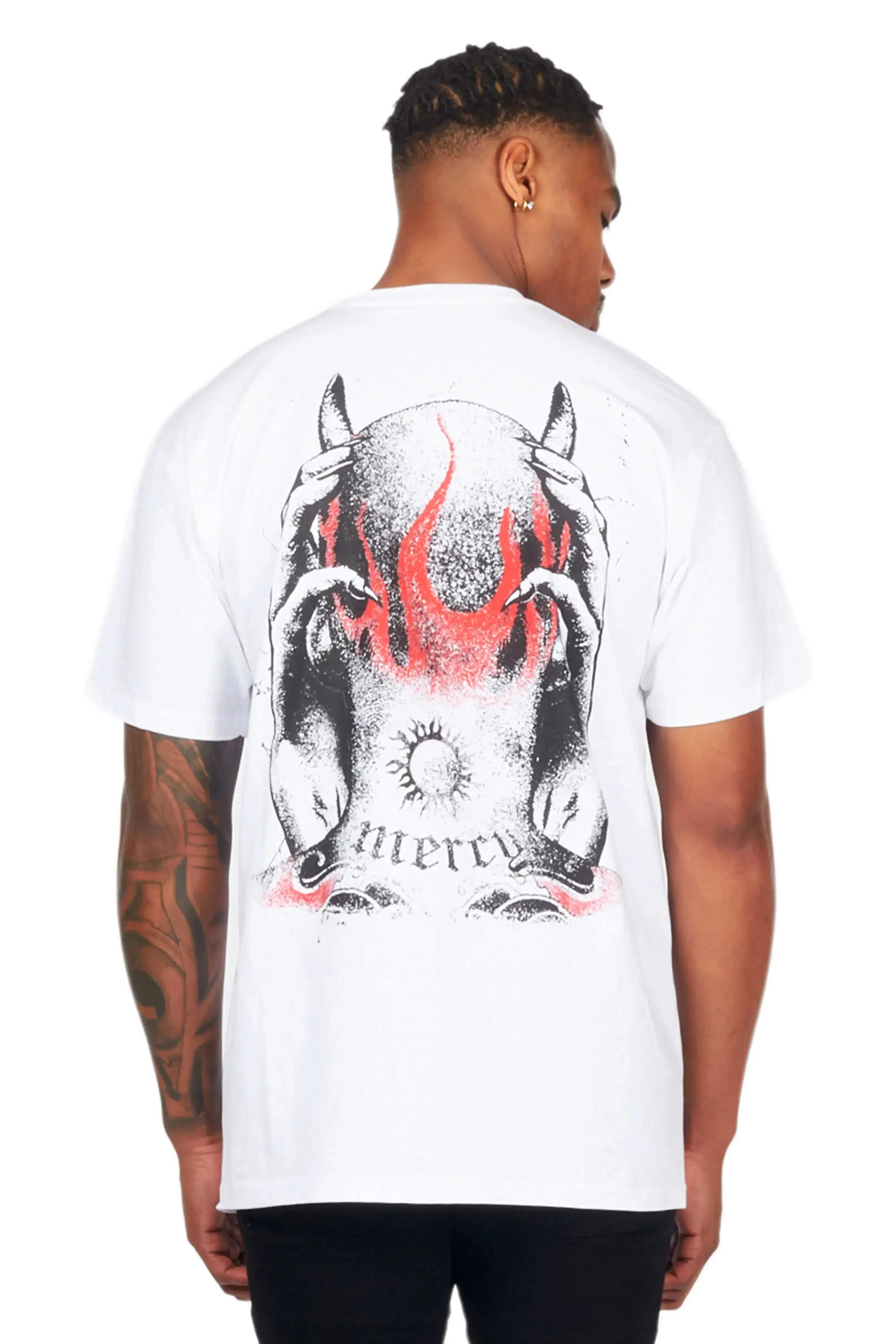 Mercy White Graphic T-Shirt sold by Rockstar Original product image thumbnail 4