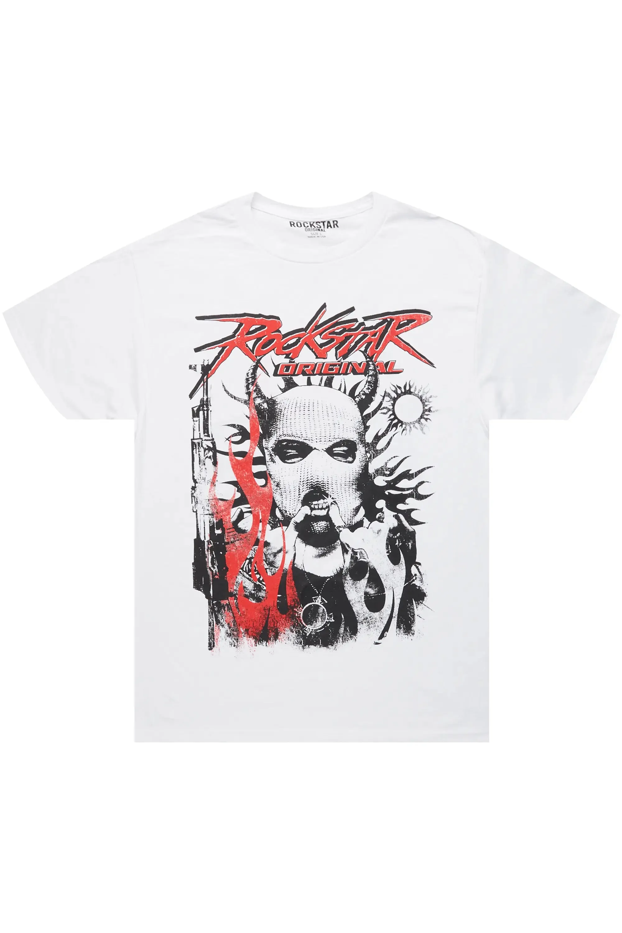 Mercy White Graphic T-Shirt sold by Rockstar Original product image thumbnail 2