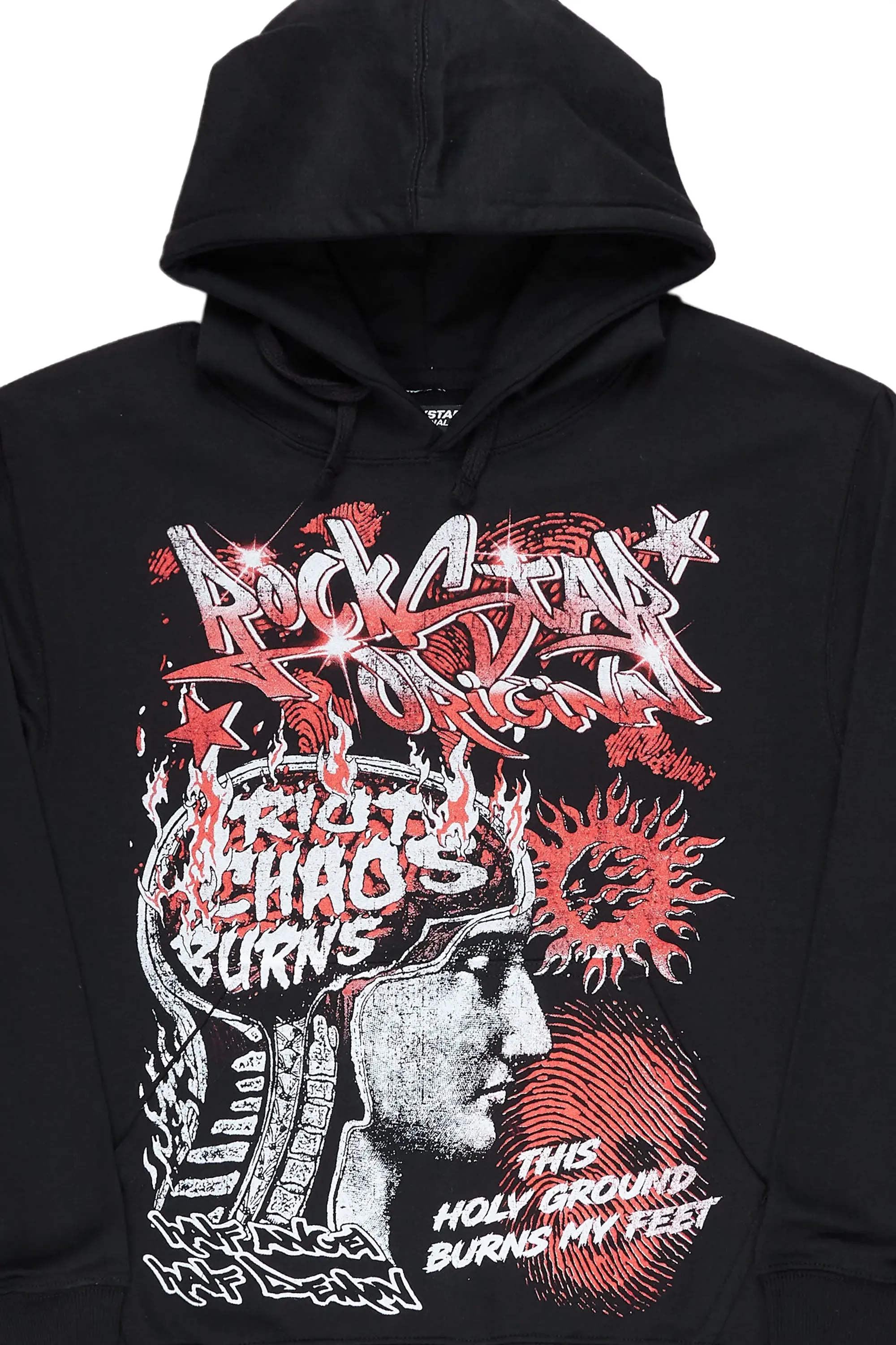 Battery Black Graphic Hoodie sold by Rockstar Original product image thumbnail 3