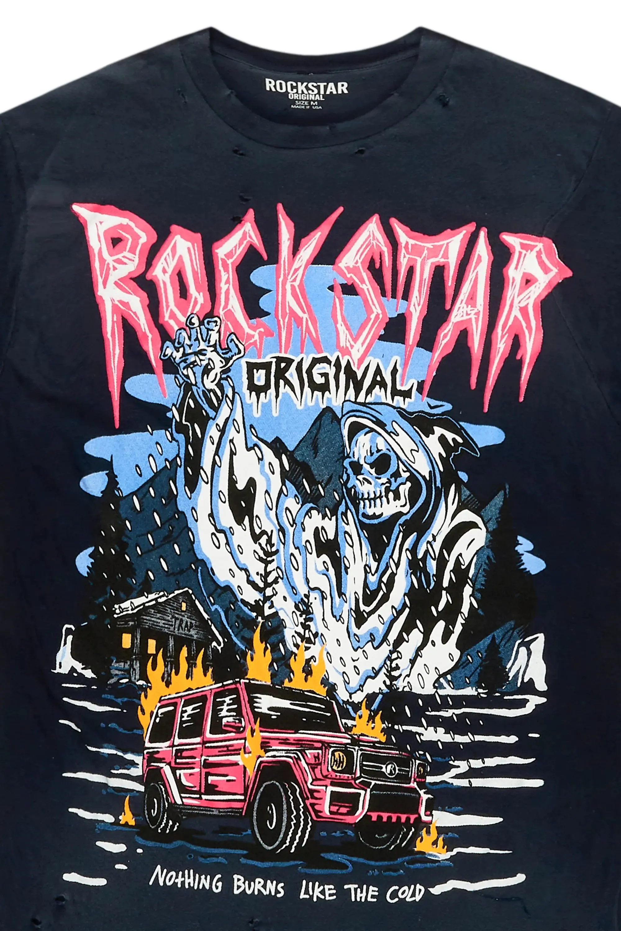 Mercy Wagon Navy Oversized Tee sold by Rockstar Original product image thumbnail 2
