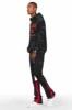 Nelly Black/Red Hoodie Stacked Flare Track Set sold by Rockstar Original