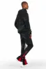 Nelly Black/Red Hoodie Stacked Flare Track Set sold by Rockstar Original