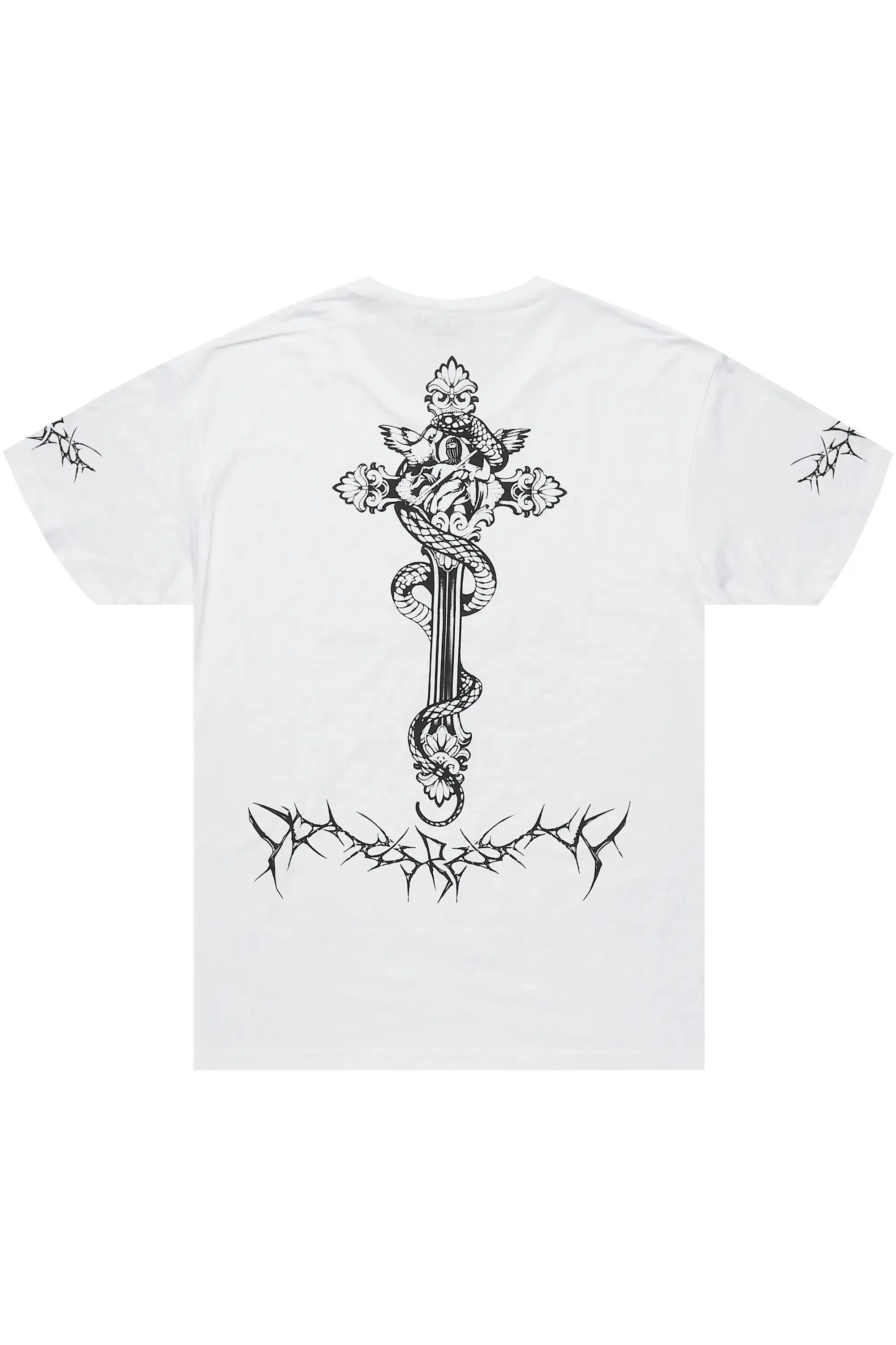 Leander White/Black Graphic T-Shirt sold by Rockstar Original product image thumbnail 5