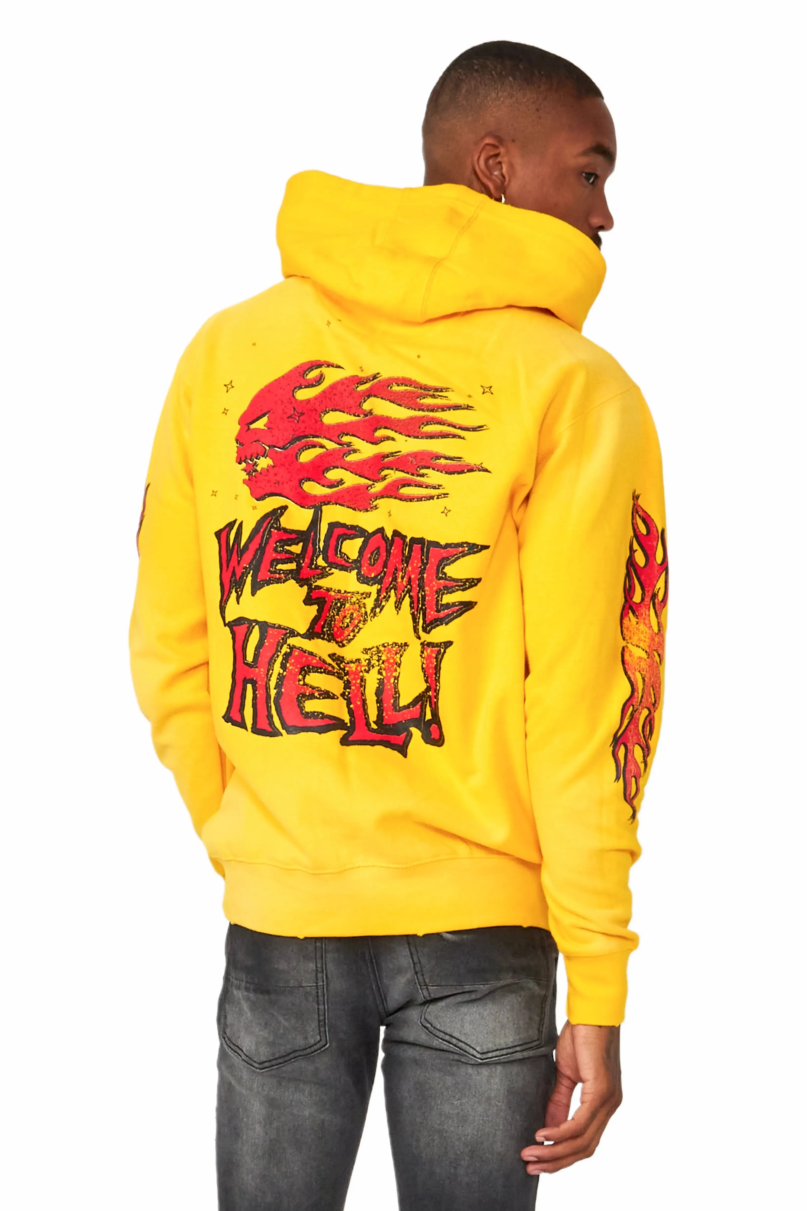Gaston Yellow Graphic Hoodie sold by Rockstar Original product image thumbnail 3