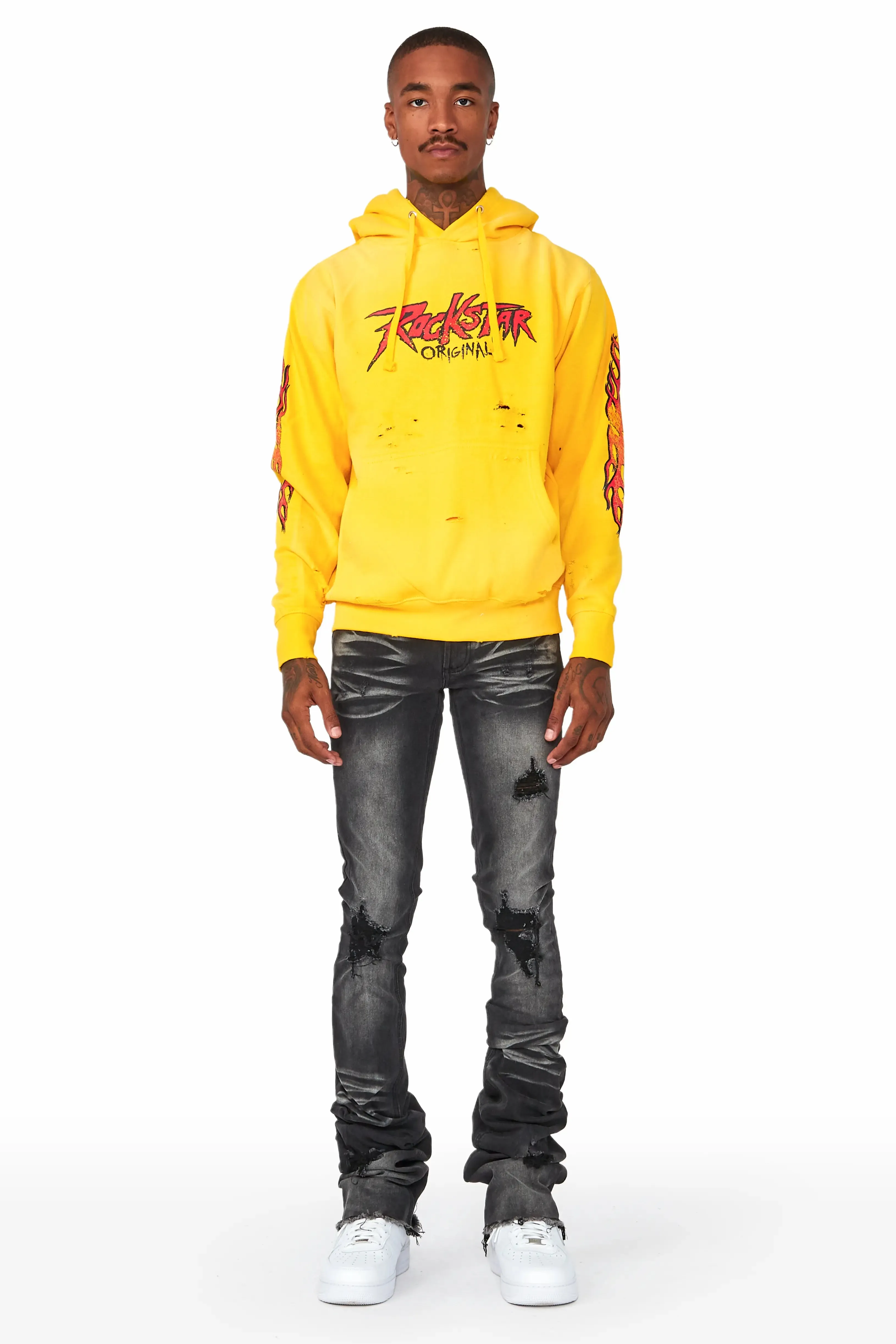 Gaston Yellow Graphic Hoodie sold by Rockstar Original product image thumbnail 4