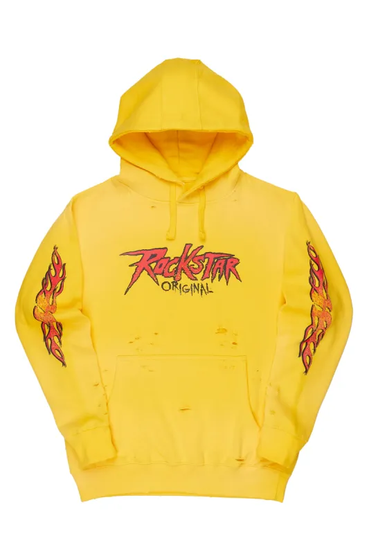 Gaston Yellow Graphic Hoodie made by Rockstar Original