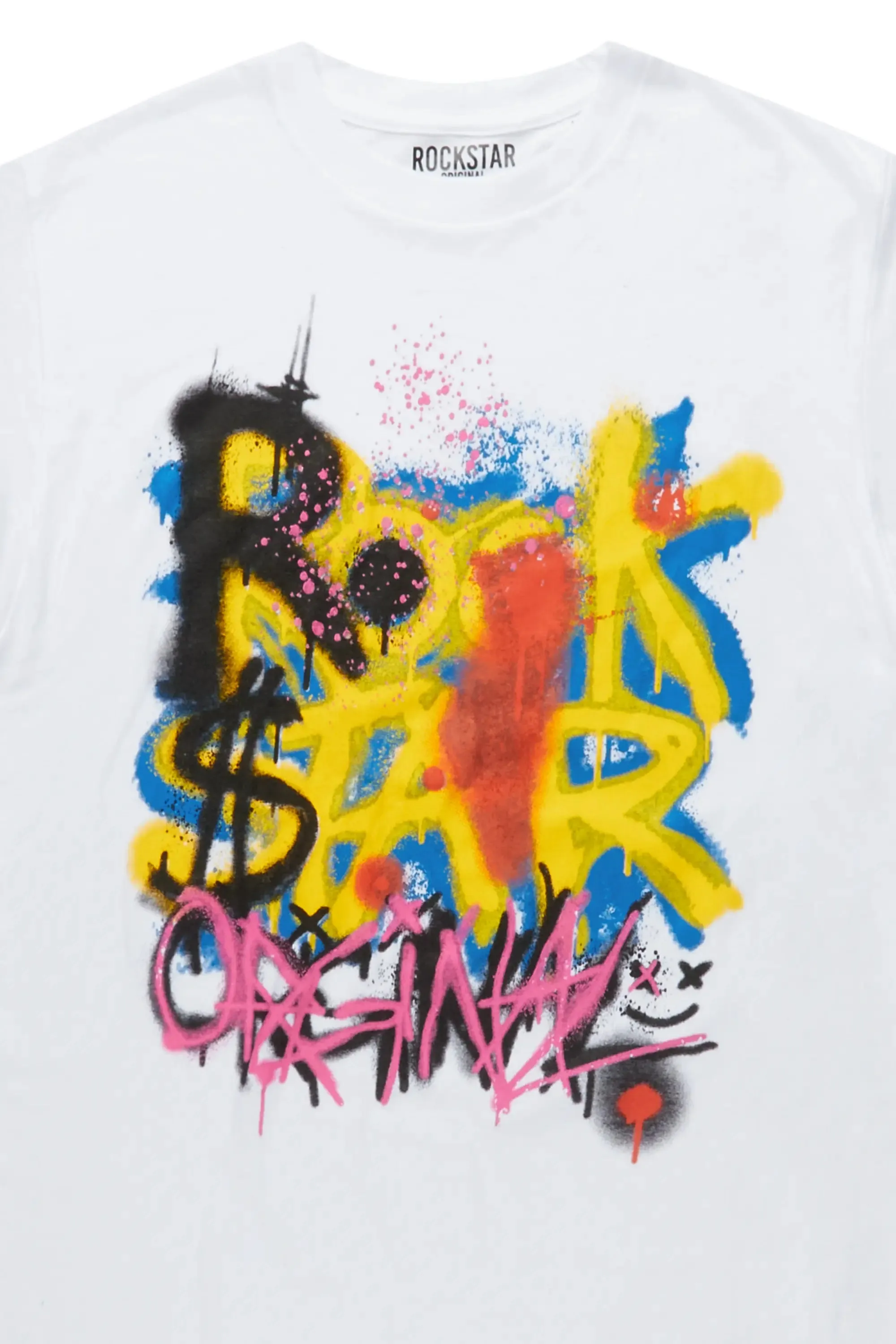 Nocairs White Graphic T-Shirt sold by Rockstar Original product image thumbnail 2