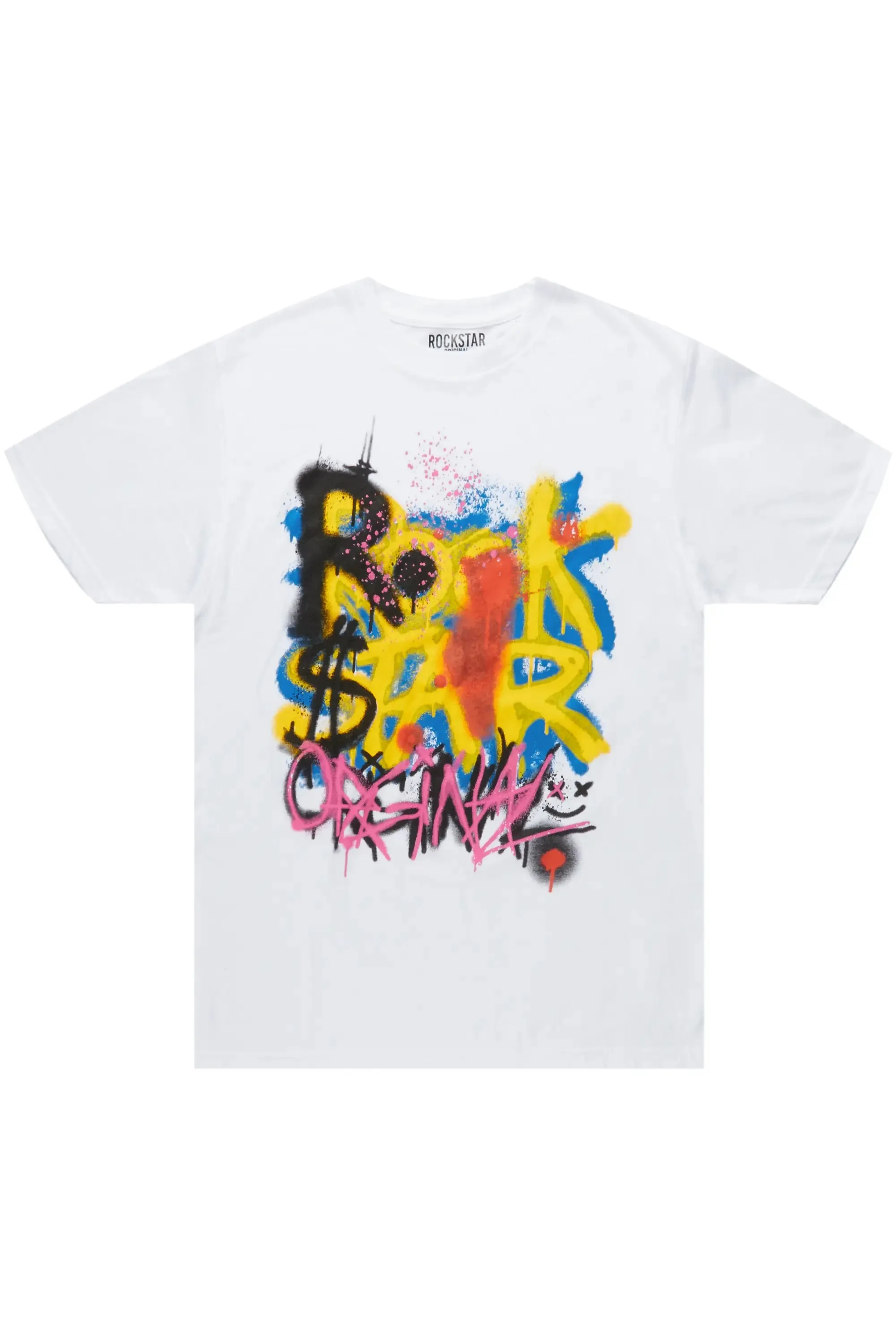 Nocairs White Graphic T-Shirt sold by Rockstar Original