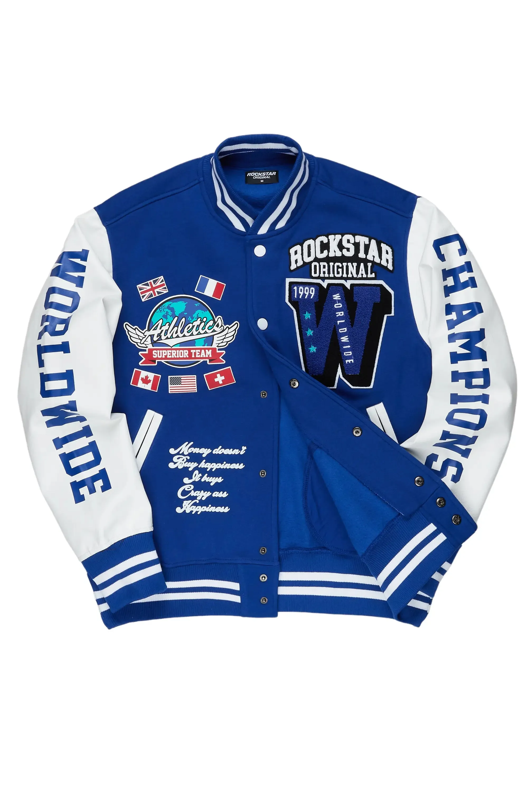 Izumi Blue Varsity Jacket sold by Rockstar Original product image thumbnail 3
