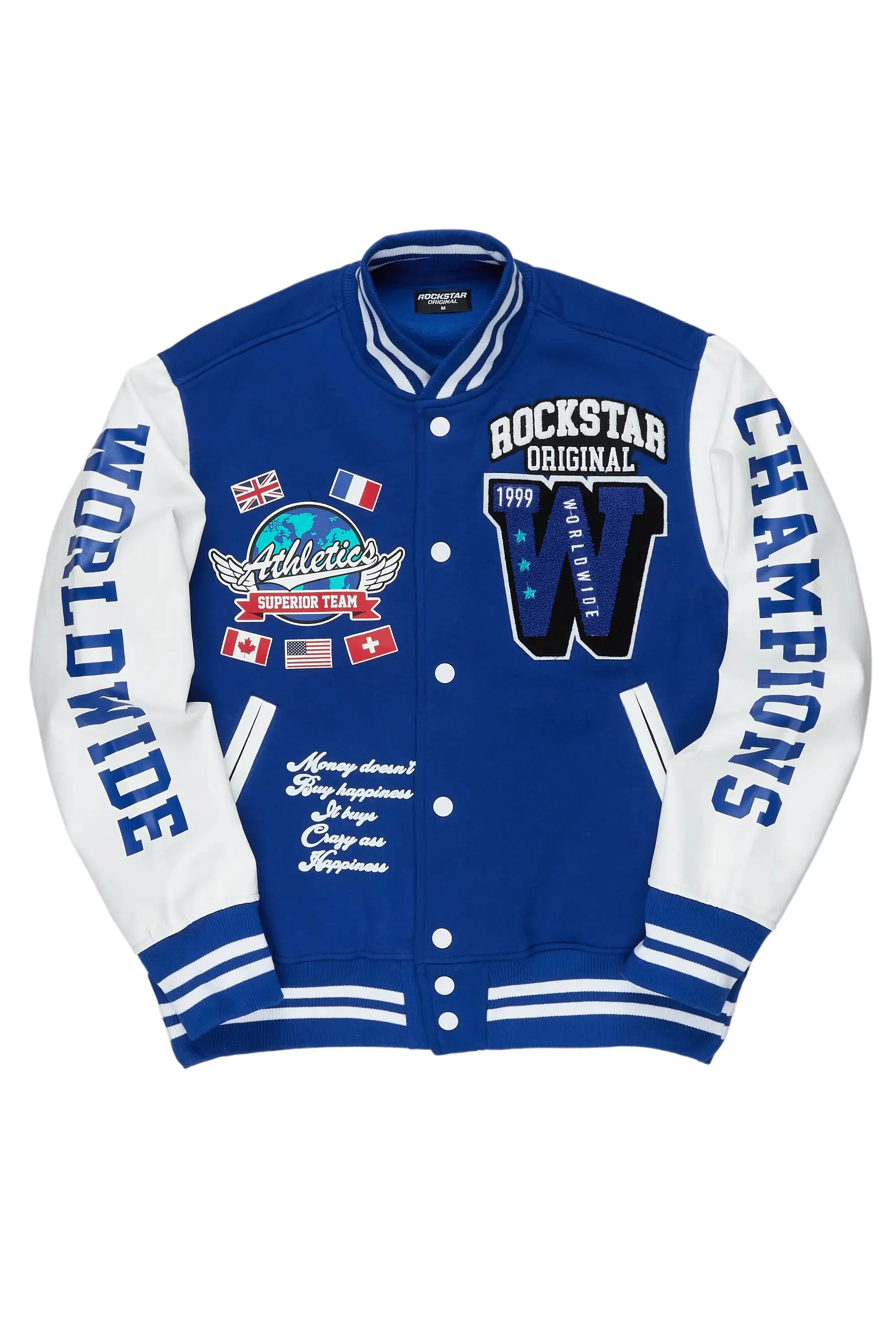 Izumi Blue Varsity Jacket sold by Rockstar Original product image thumbnail 2