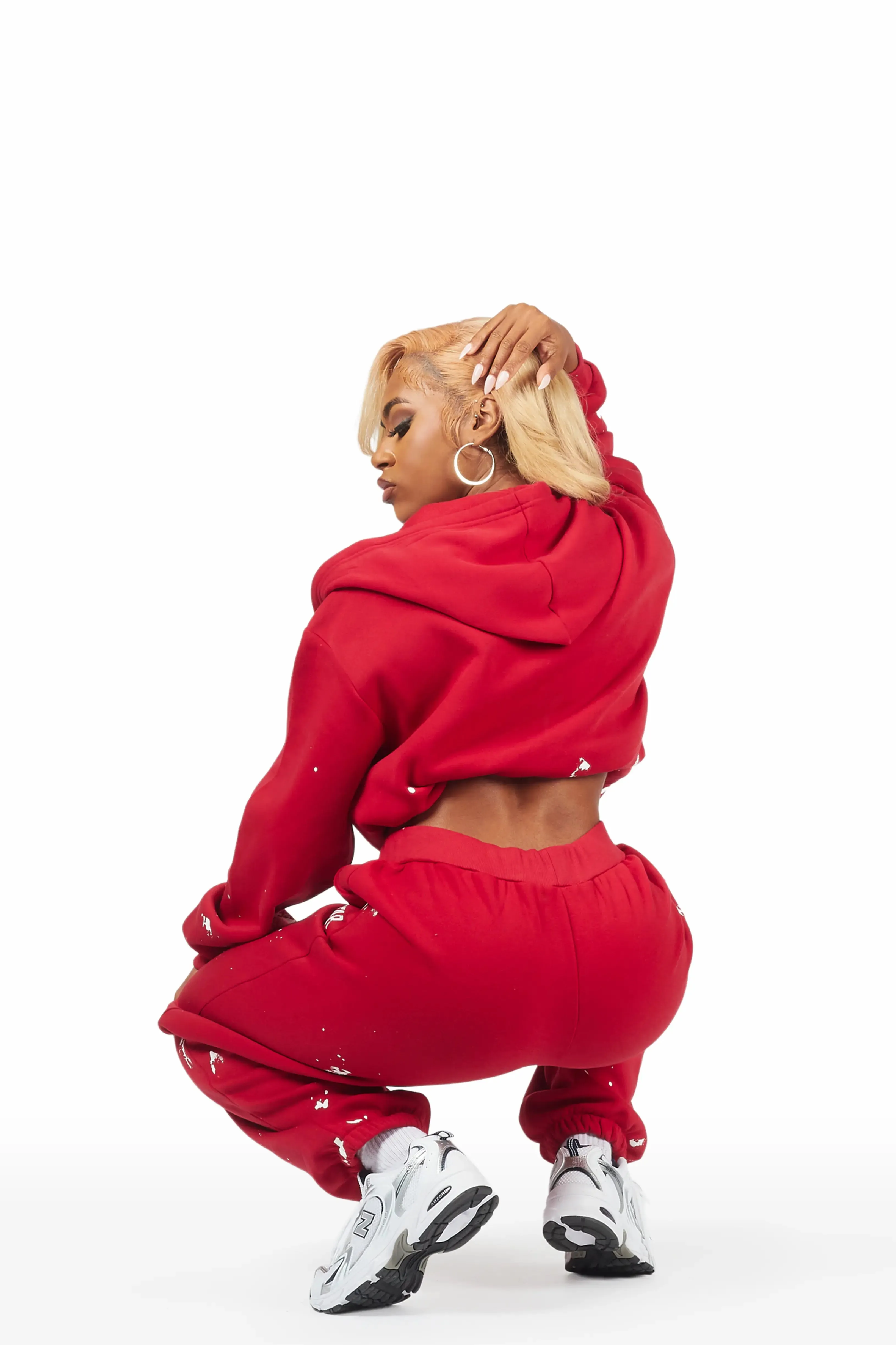 Mycal Red Oversized Trackset sold by Rockstar Original product image thumbnail 5