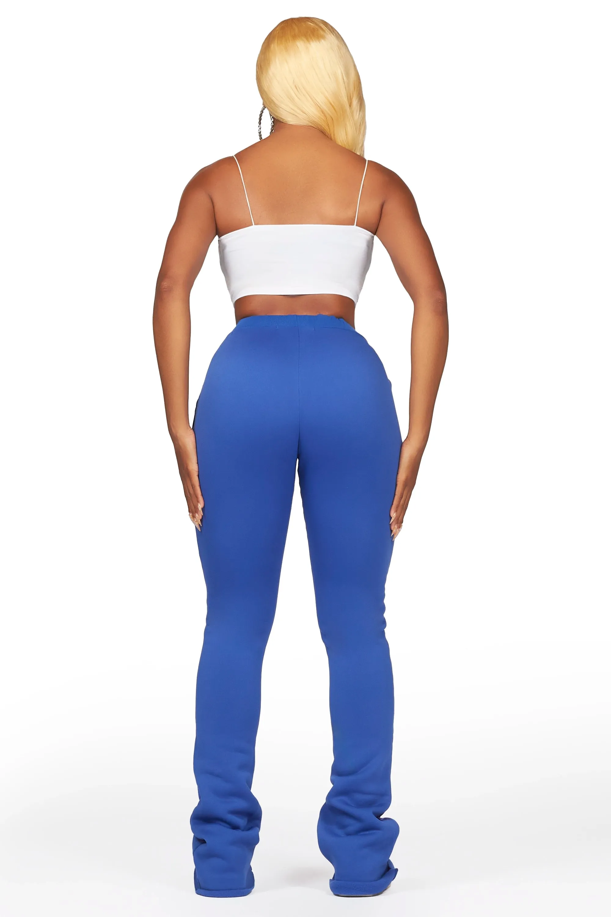 Shanae Royal Blue Super Stacked Track Pant sold by Rockstar Original product image thumbnail 5