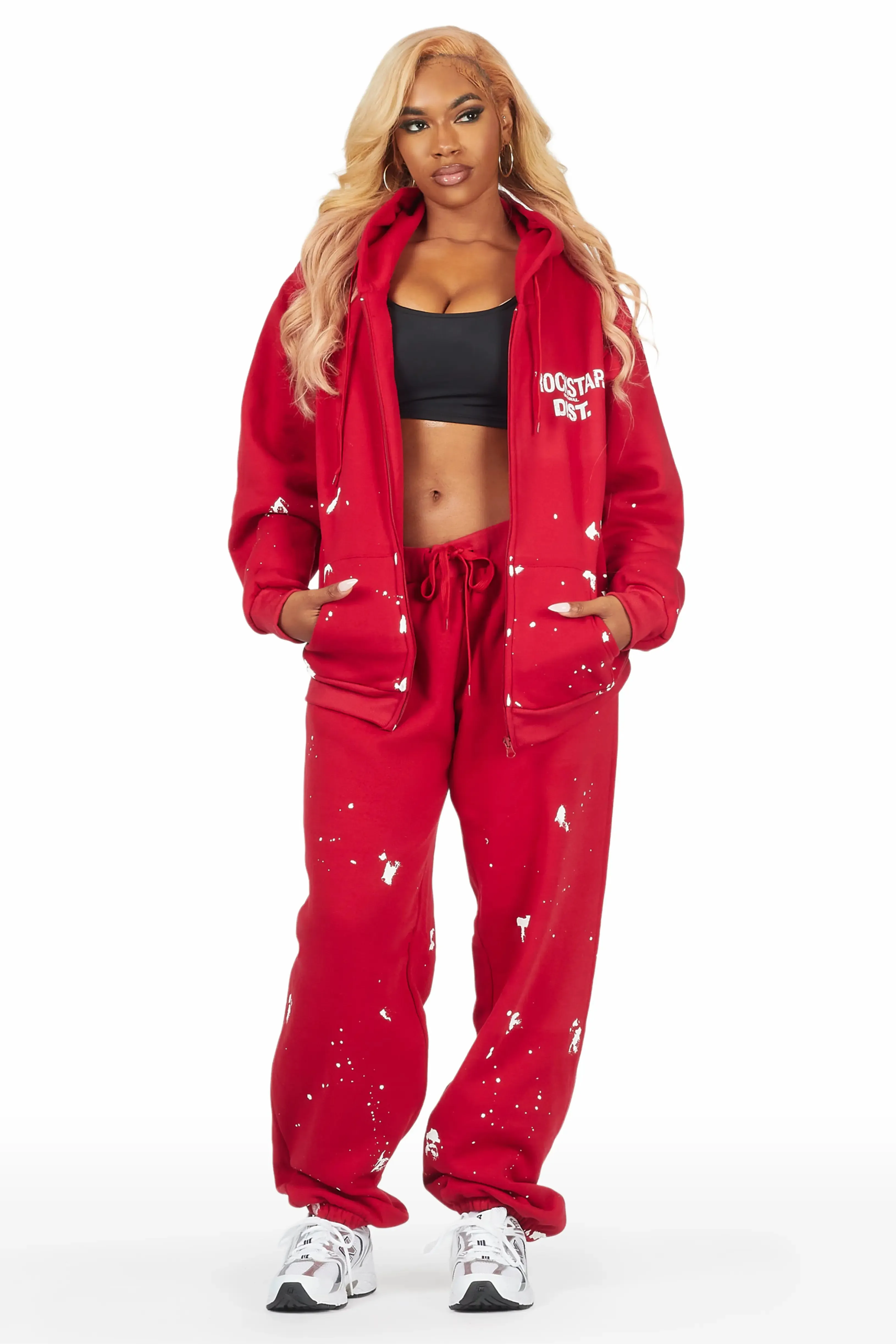 Mycal Red Oversized Trackset sold by Rockstar Original product image thumbnail 3